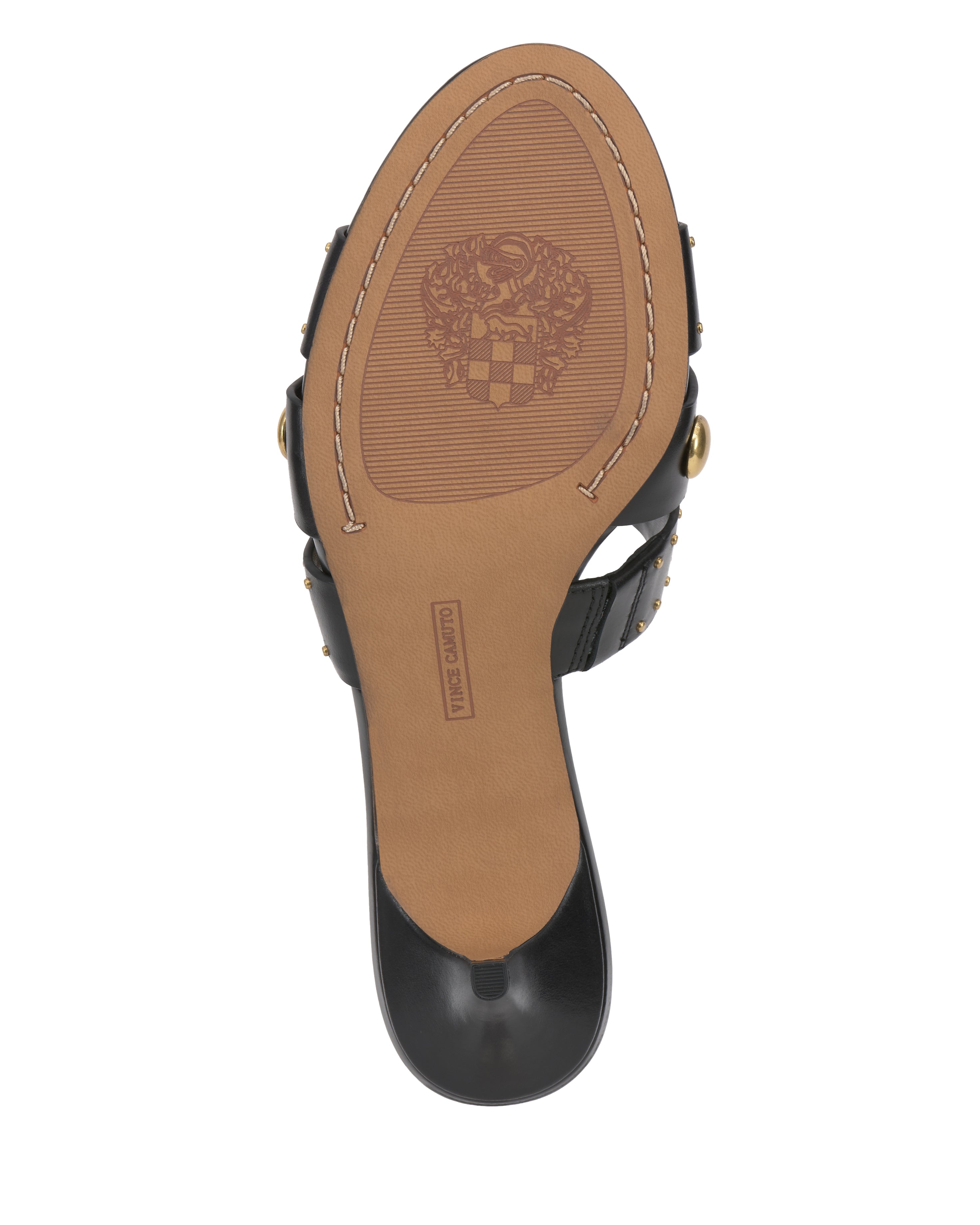 Studded Kitten Heel Sandals with Side Slits | Kyler