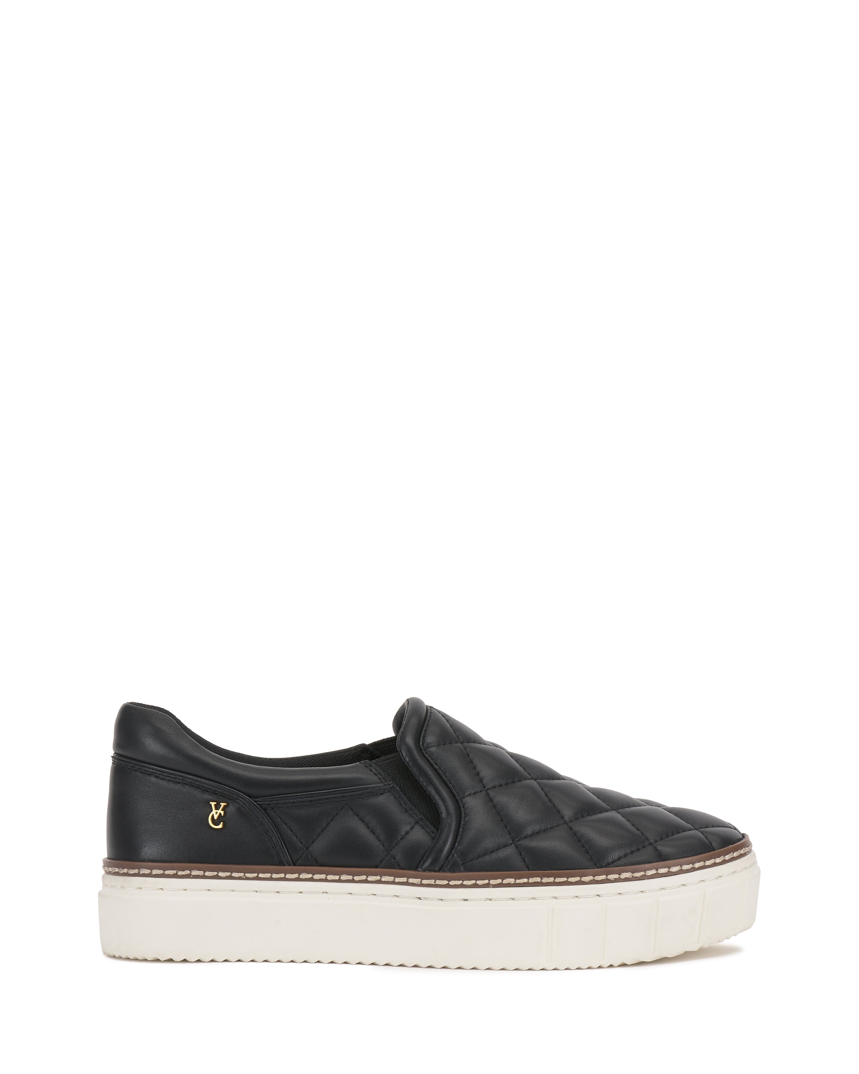 Quilted Platform Sneakers for Women | Romie Slip-On Shoes