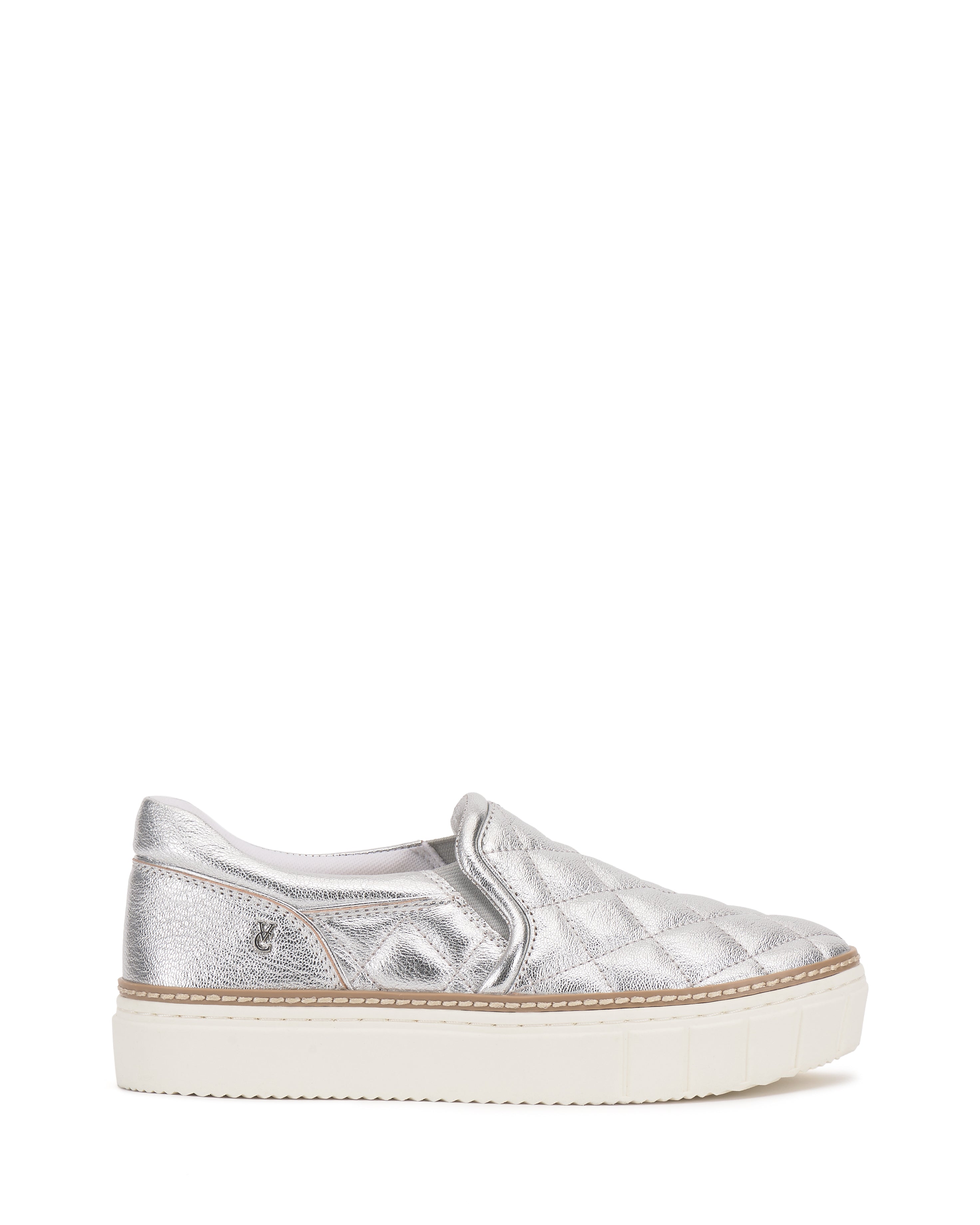 Quilted Platform Sneakers for Women | Romie Slip-On Shoes