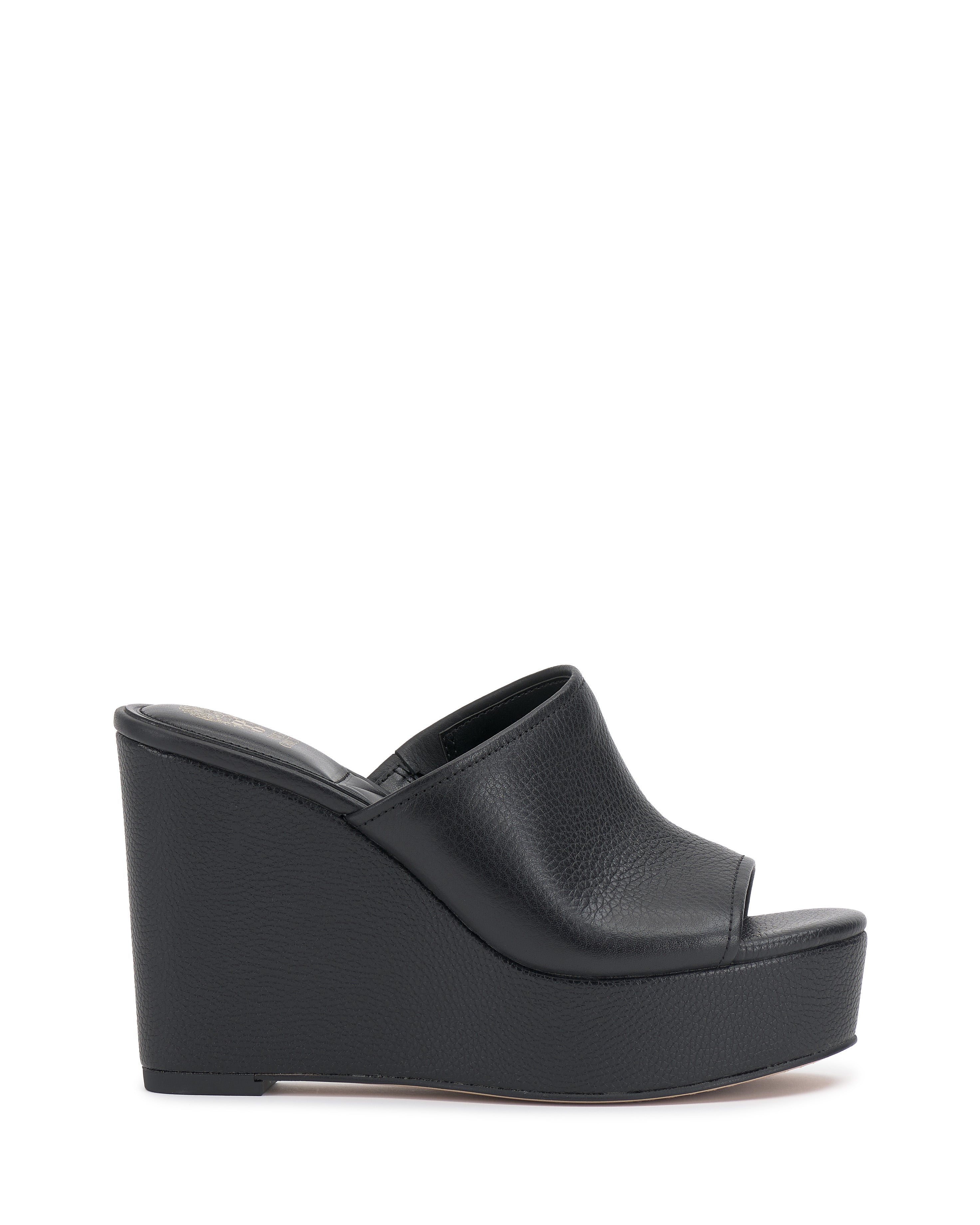 Leather Wedge Sandal with Single Band | Etta Y2K-Inspired