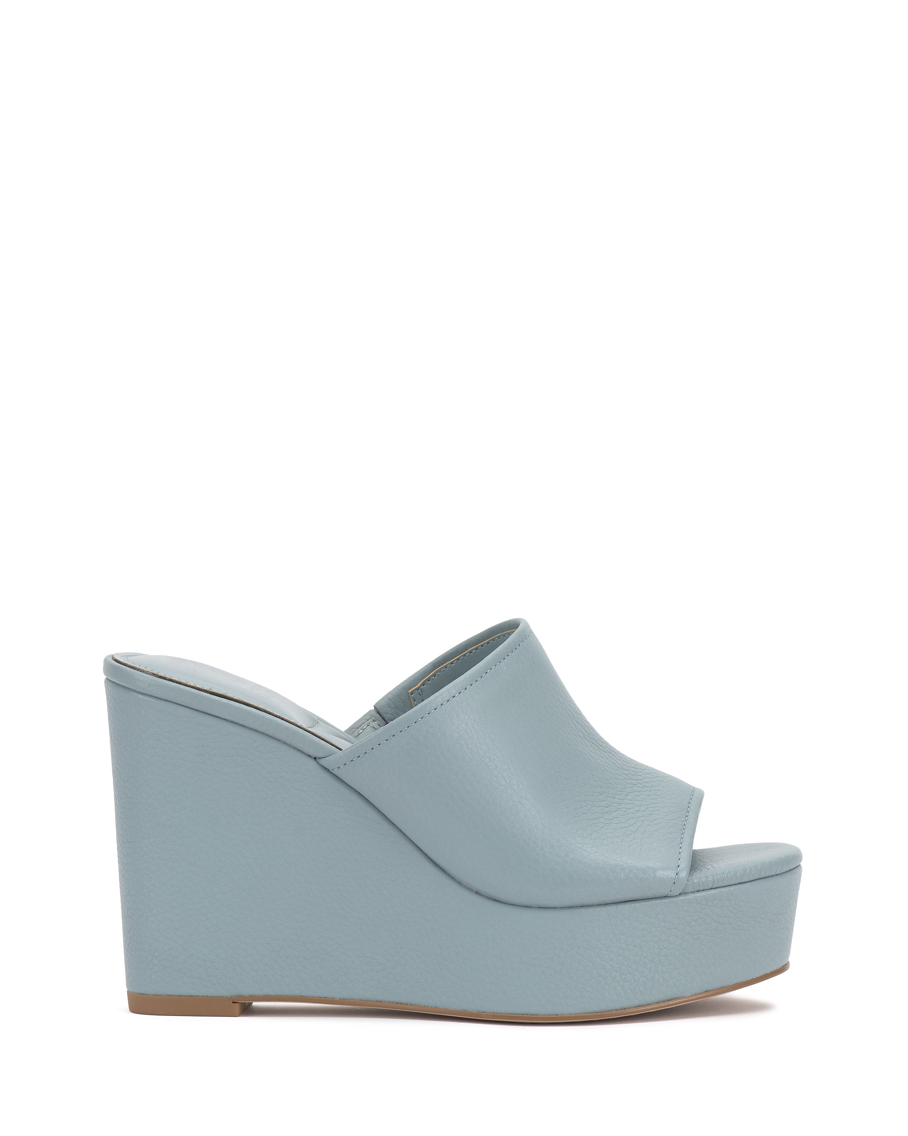 Leather Wedge Sandal with Single Band | Etta Y2K-Inspired