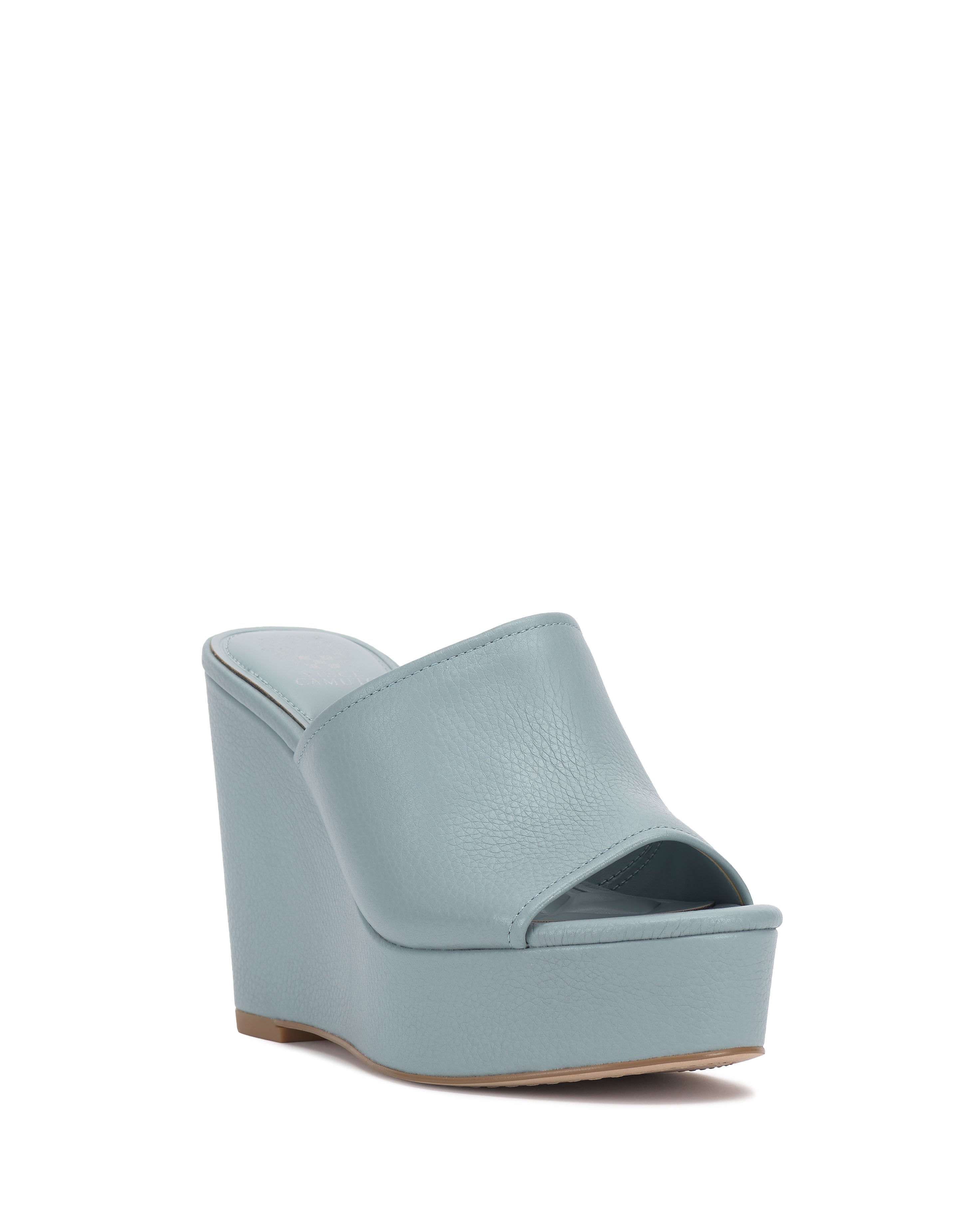 Leather Wedge Sandal with Single Band | Etta Y2K-Inspired