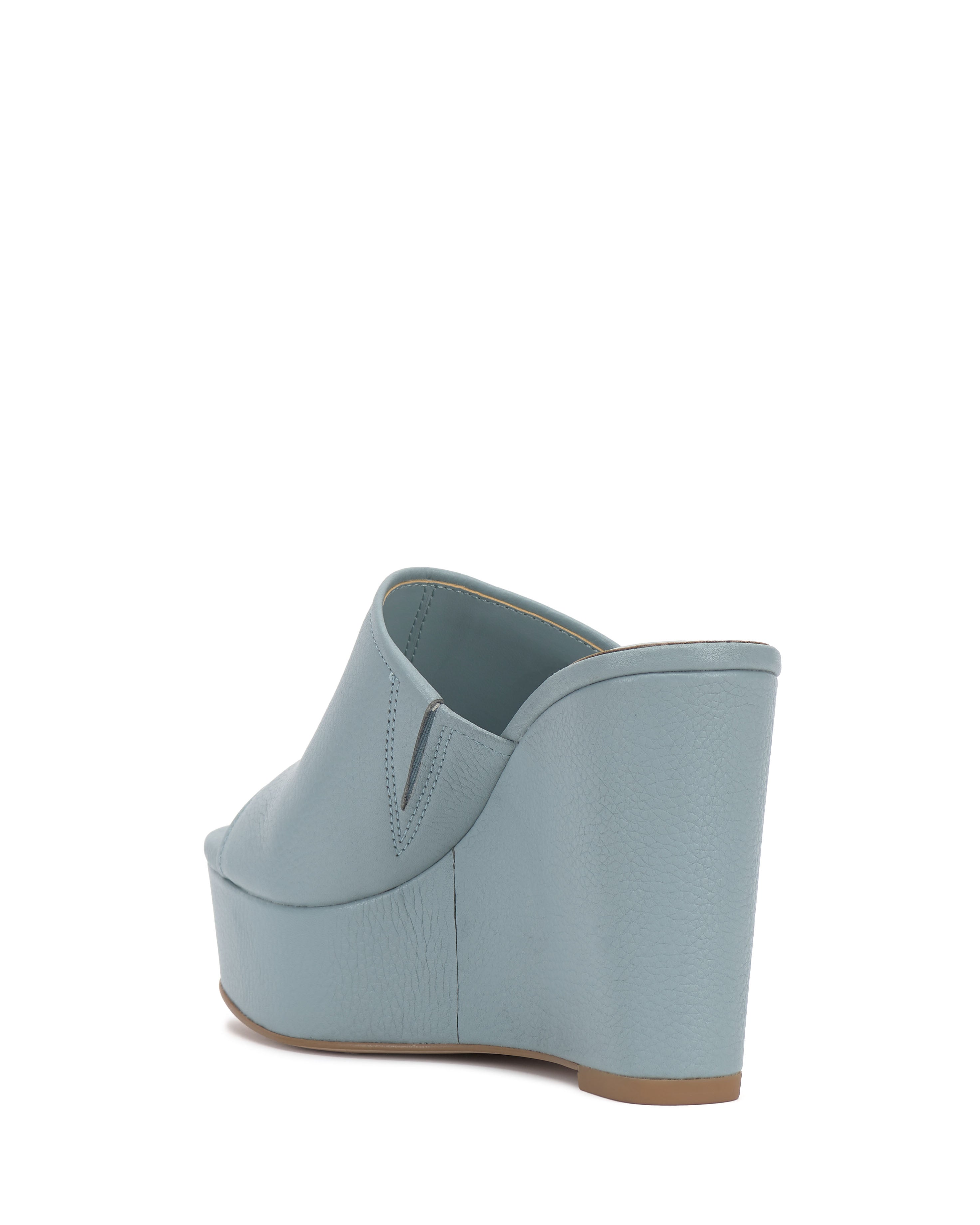 Leather Wedge Sandal with Single Band | Etta Y2K-Inspired