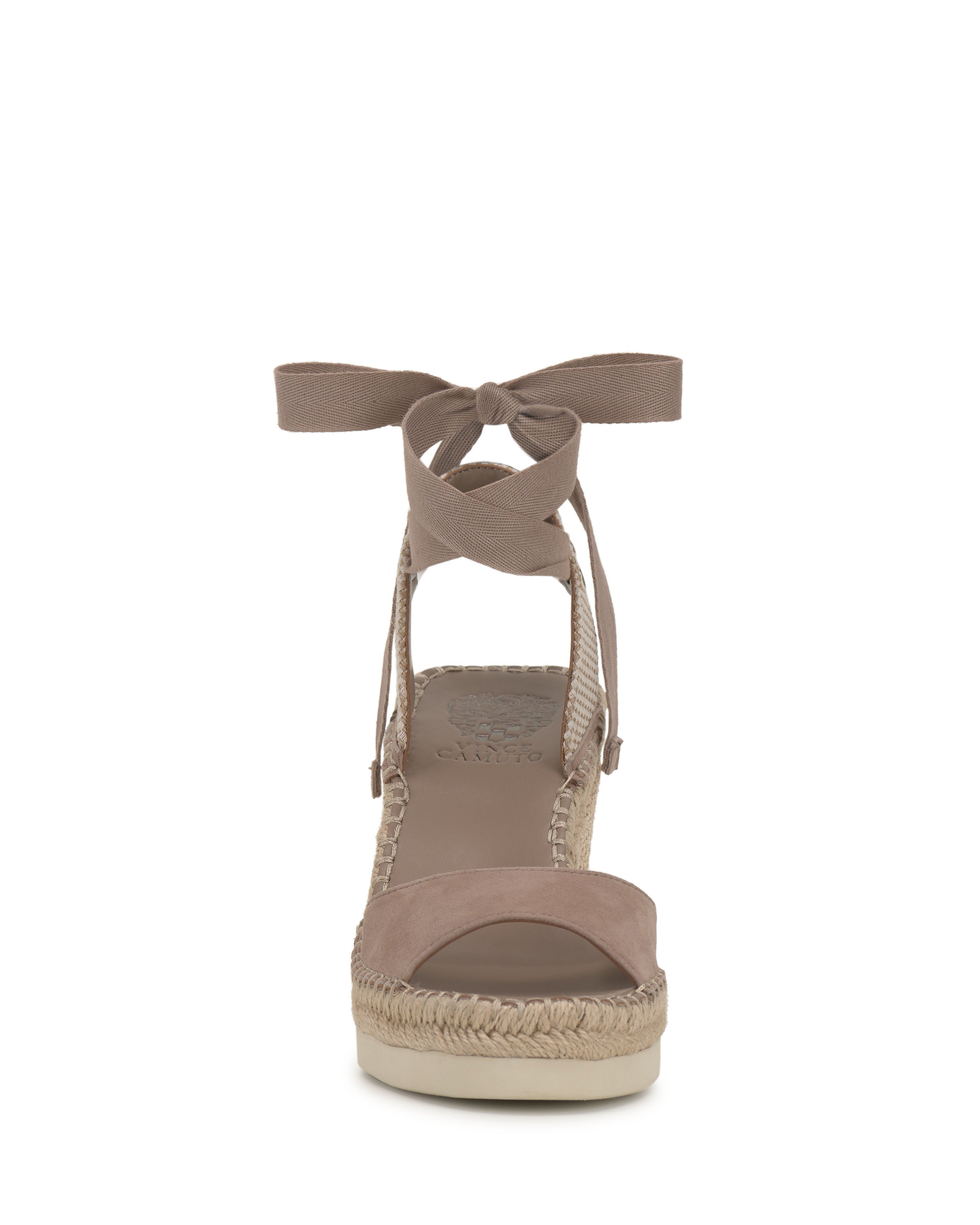 Wedge Sandal with Woven Design & Ankle Laces | Bendsen