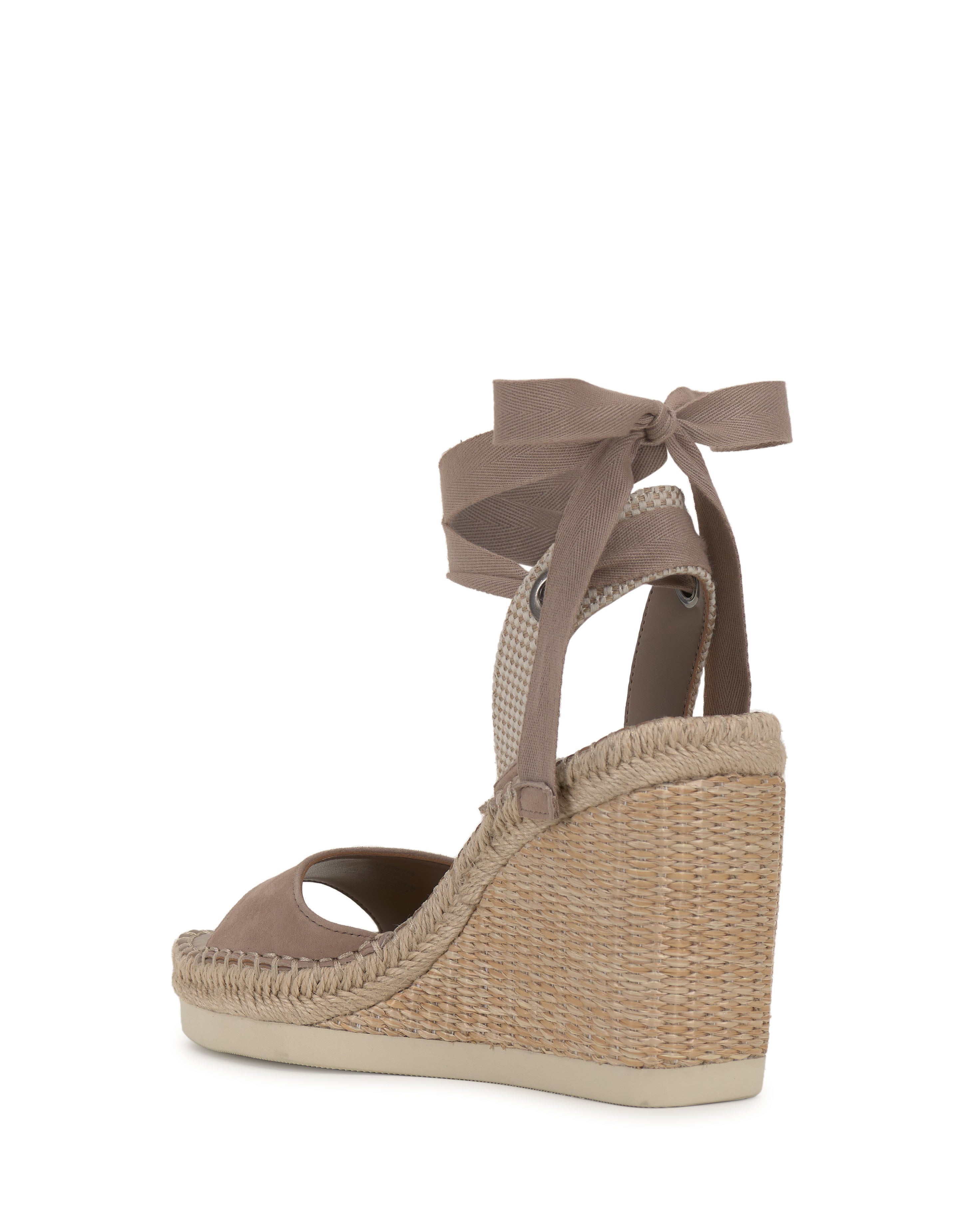 Wedge Sandal with Woven Design & Ankle Laces | Bendsen