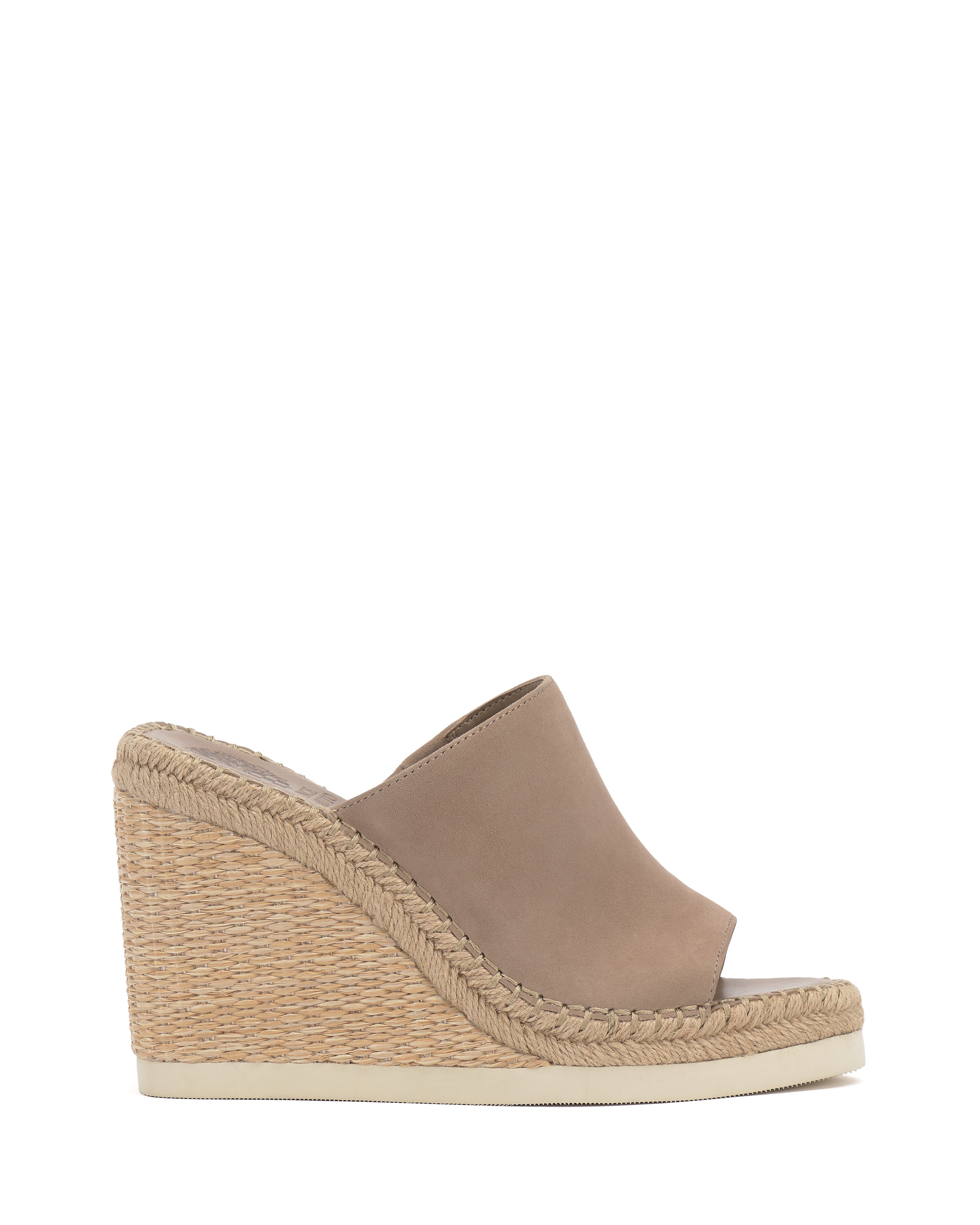 Wedge Mule Sandals with Jute Midsole & Wide Strap | Brissia
