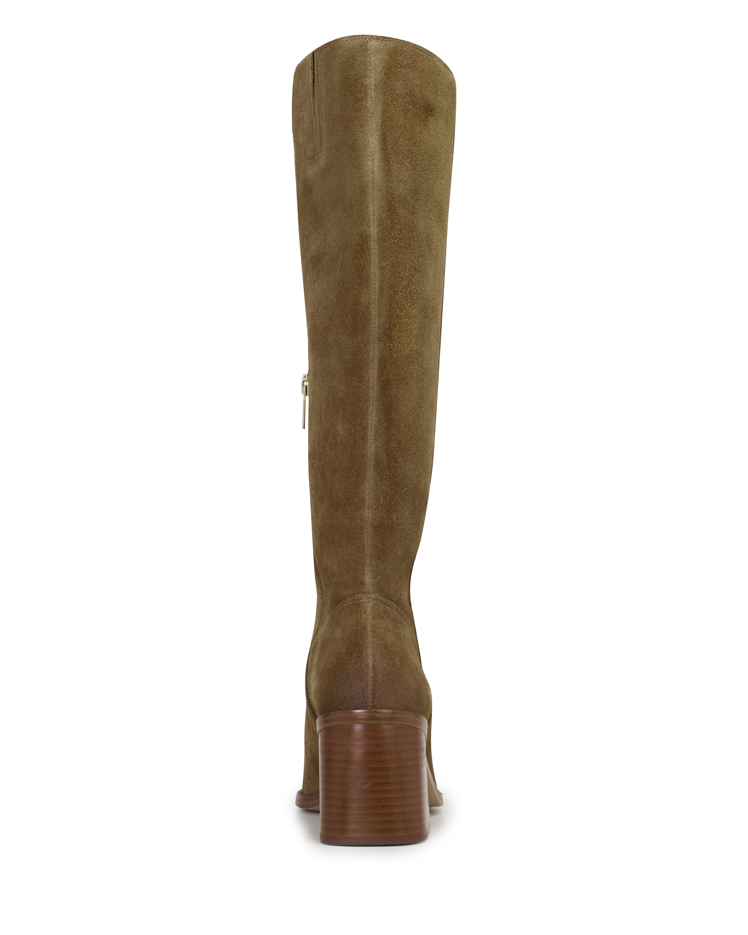 Wide Calf Boots with Square Toe & Block Heel | Sangeti