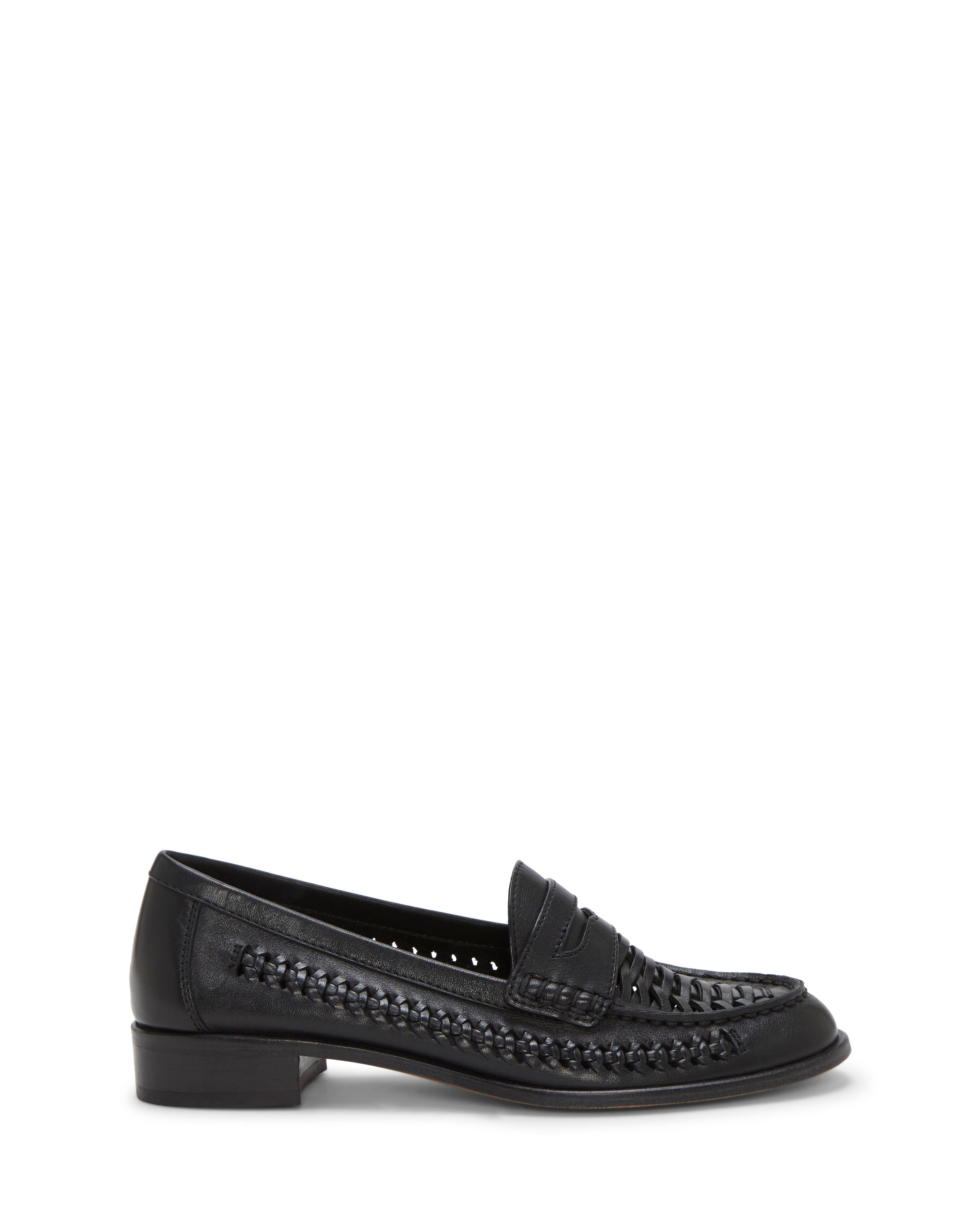 Women's Penny Loafers with Moc-Stitched Toe & Low Heel | Calie