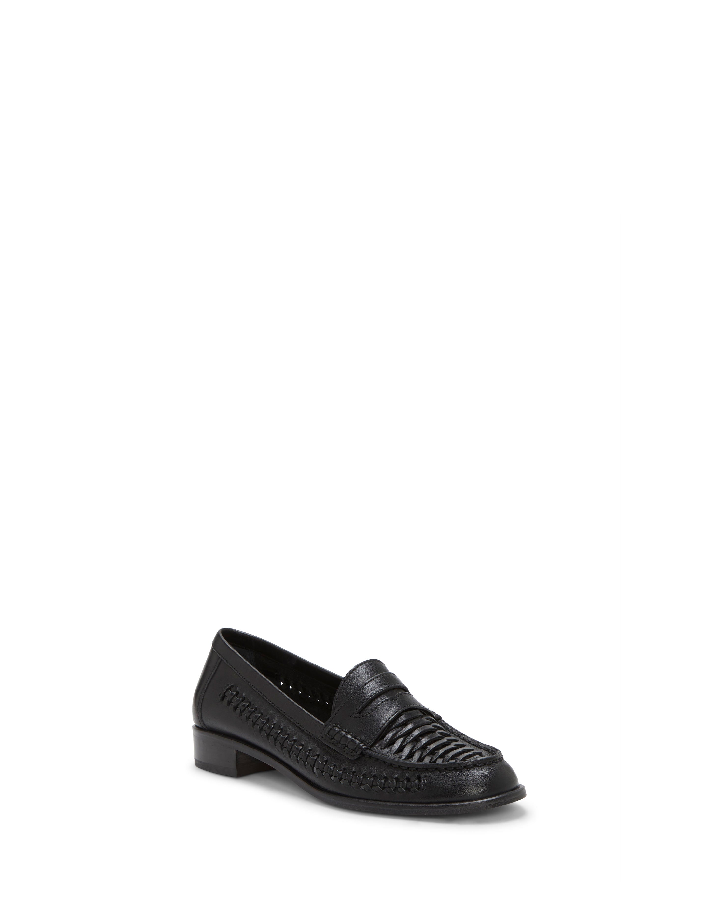 Women's Penny Loafers with Moc-Stitched Toe & Low Heel | Calie