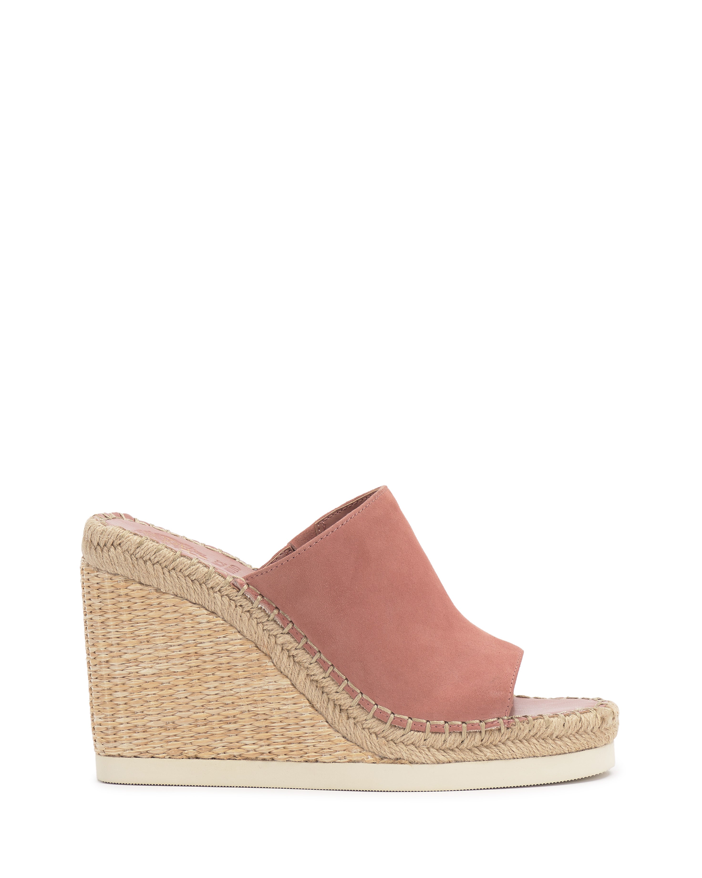 Wedge Mule Sandals with Jute Midsole & Wide Strap | Brissia
