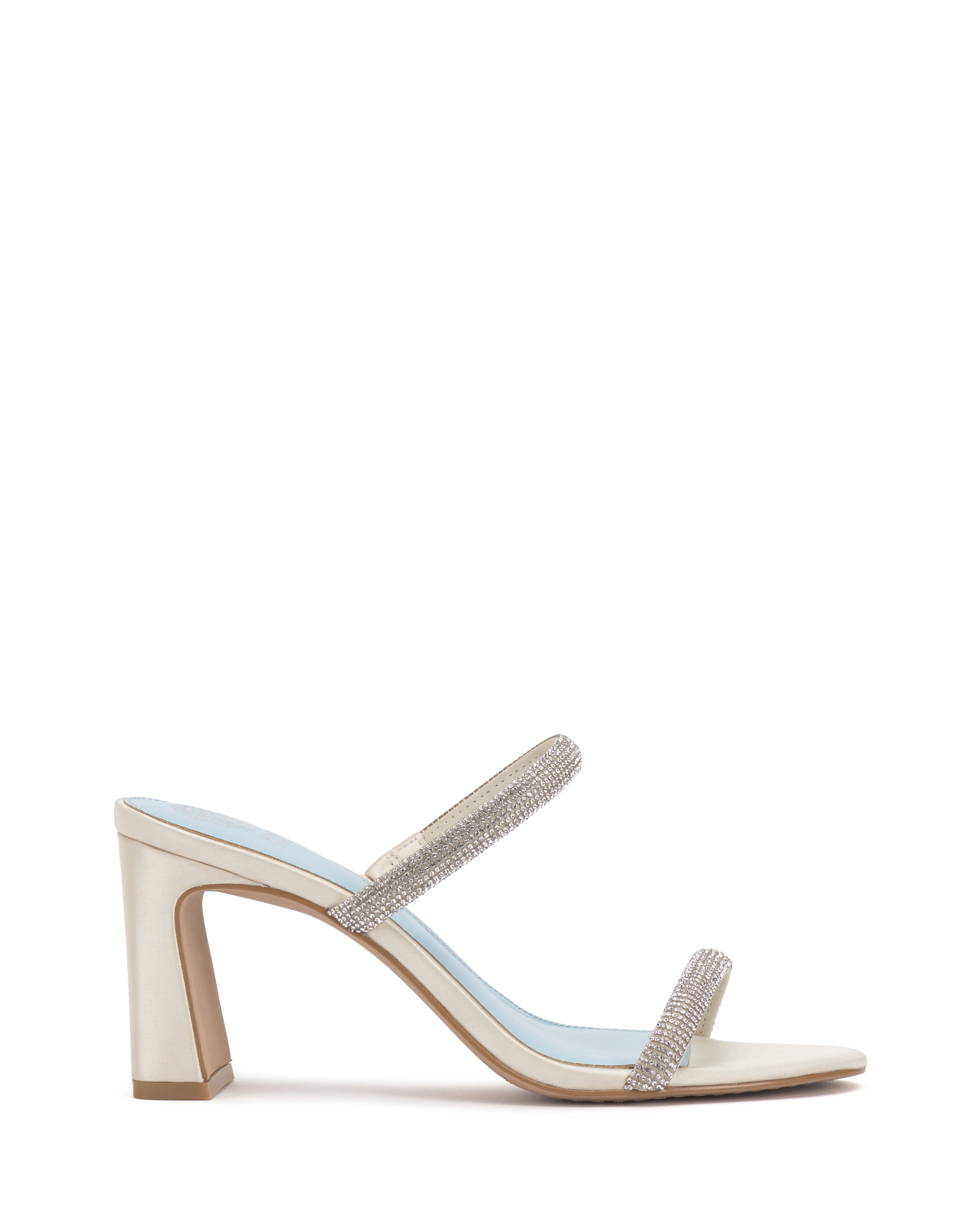 Rhinestone Strap Block Heel Sandals for Evening & Casual Wear | Azarah