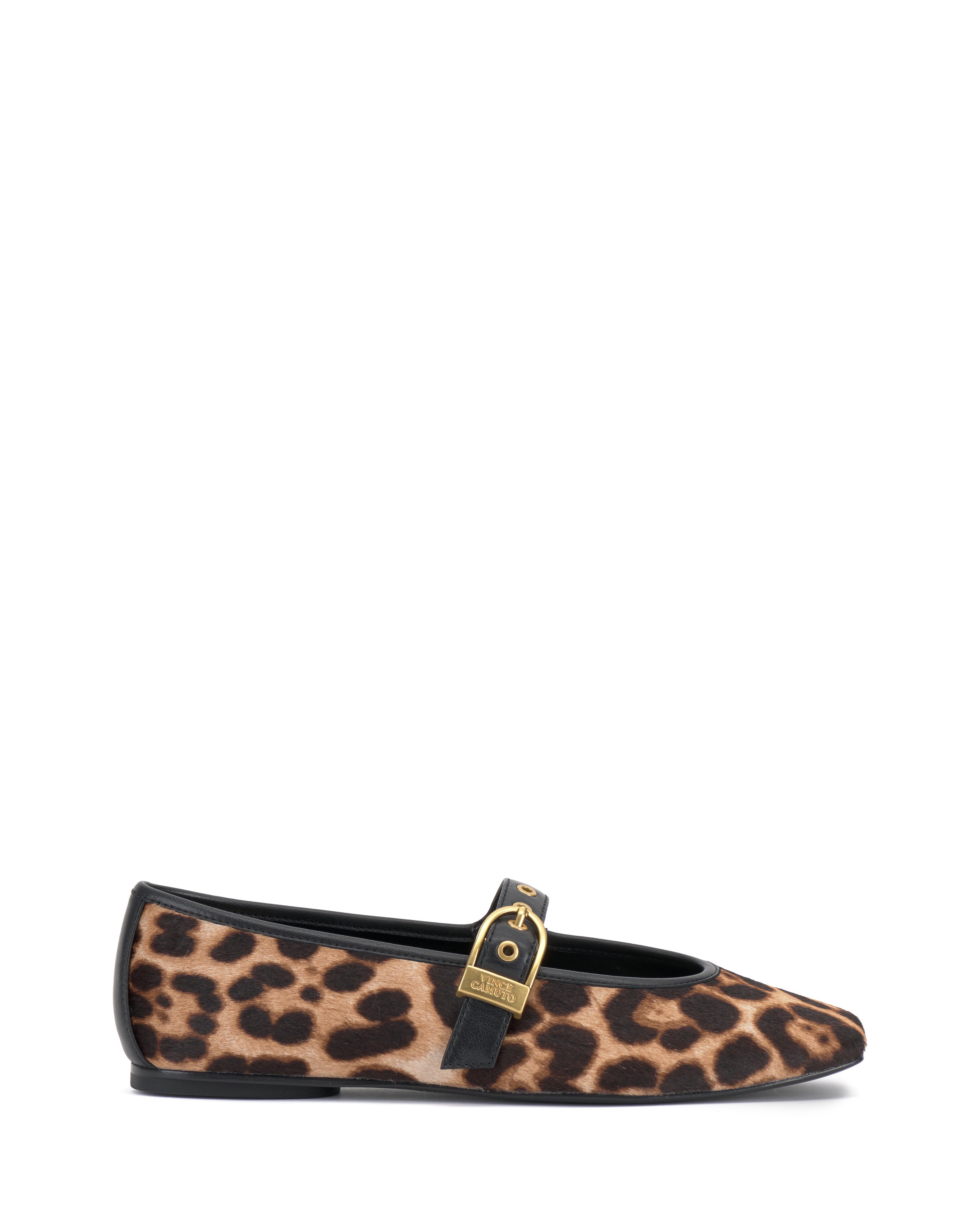 Square Toe Mary Jane Flats with Metal Grommets | Vinica