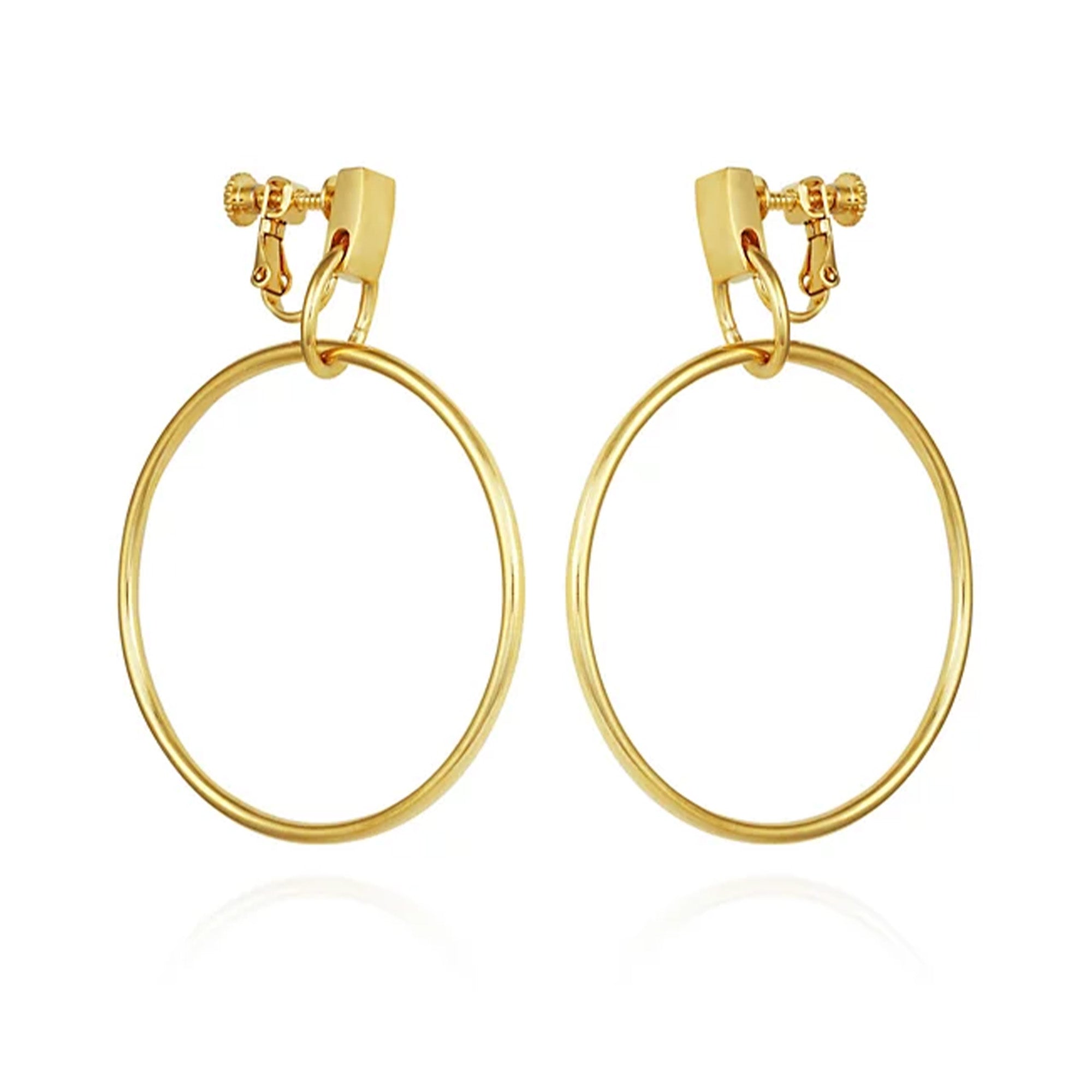 Clip-On Drop Hoop Earrings for Women | Vince Camuto