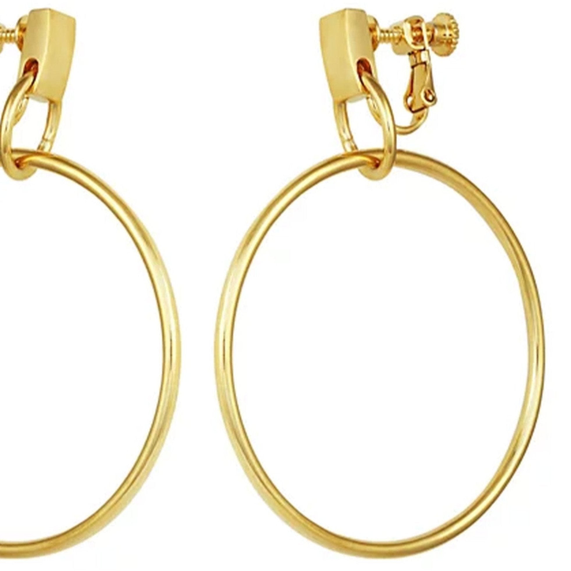 Clip-On Drop Hoop Earrings for Women | Vince Camuto