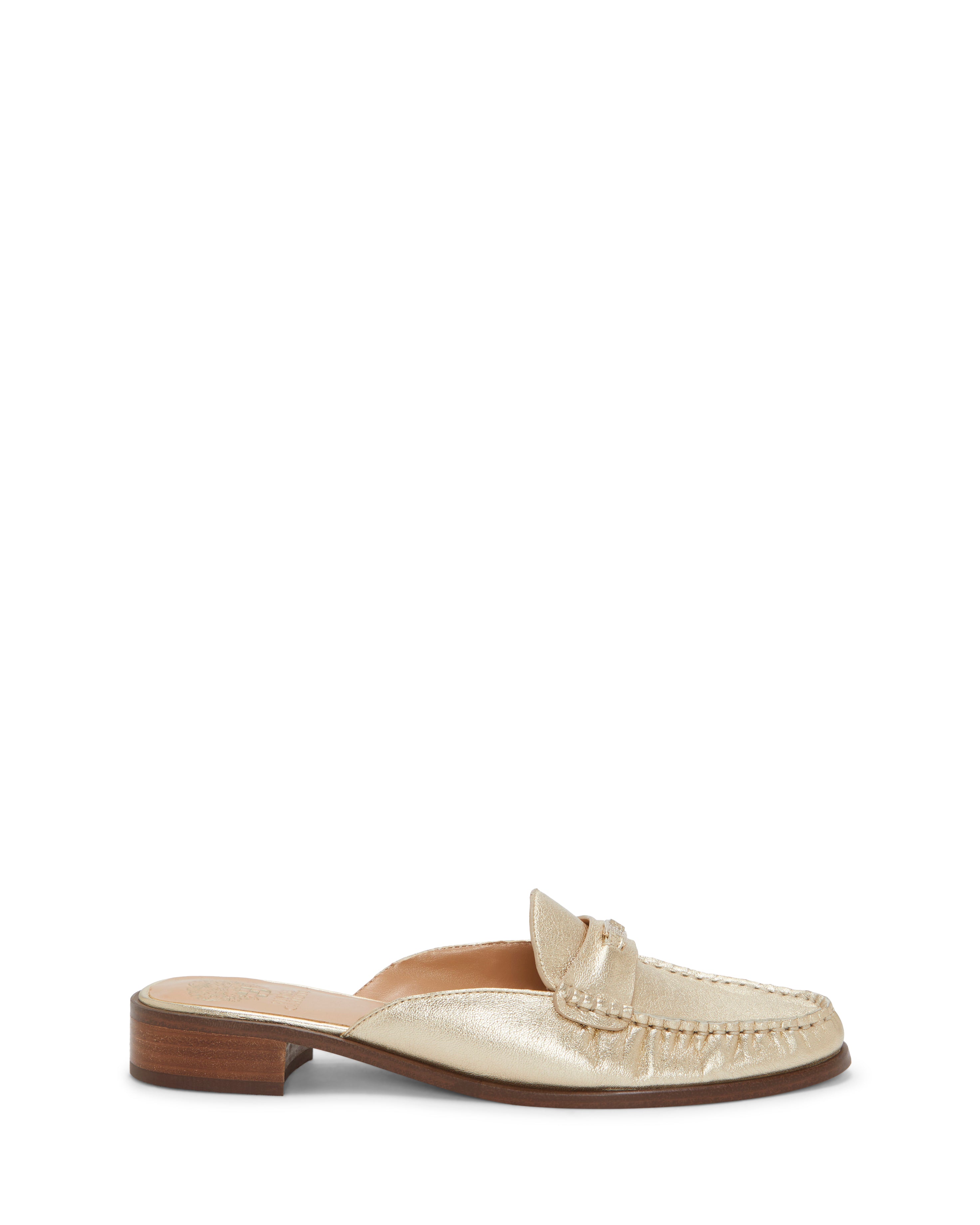 Women's Mule Shoes with Moc Toe & Block Heel | Cobby