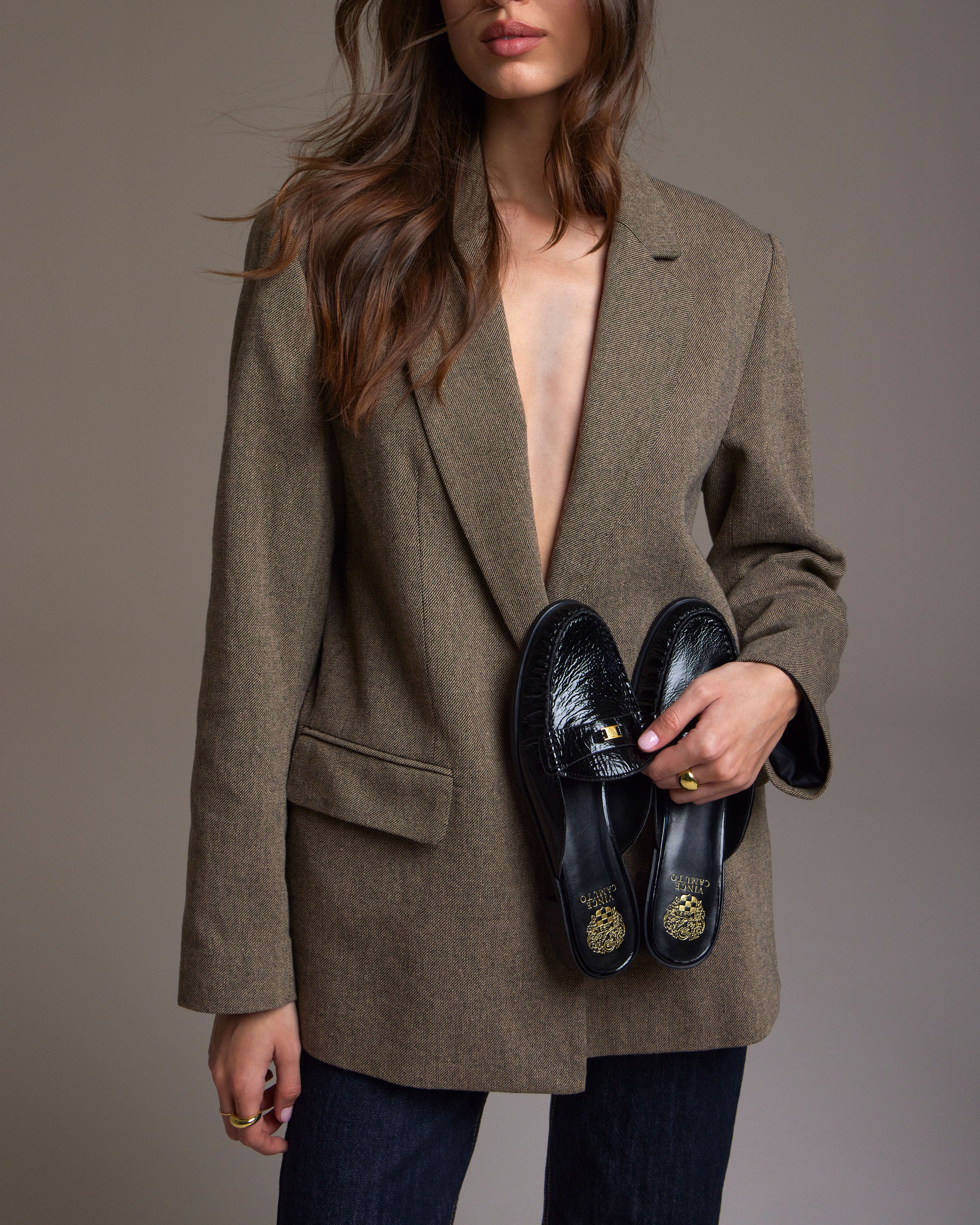Women's Mule Shoes with Moc Toe & Block Heel | Cobby