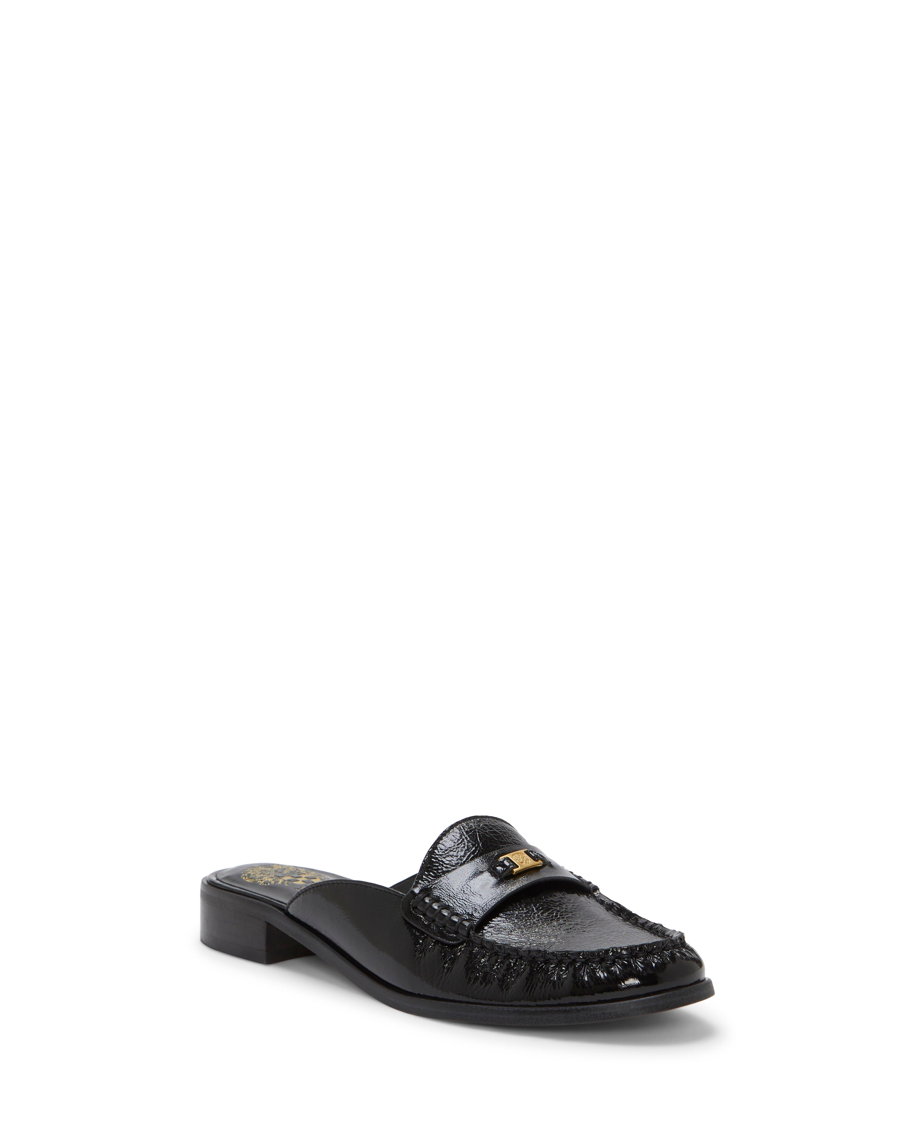 Women's Mule Shoes with Moc Toe & Block Heel | Cobby