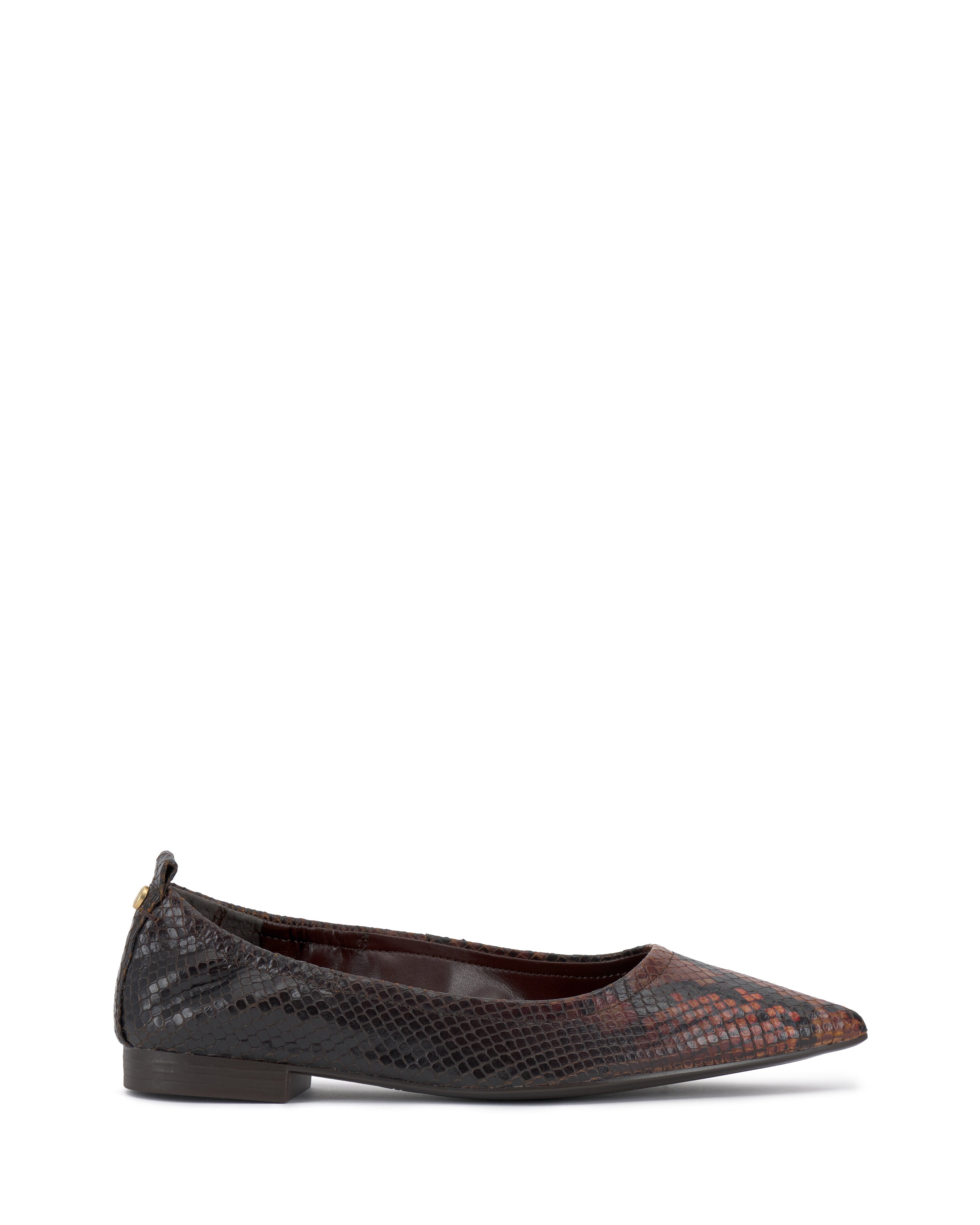 Pointed Toe Ballet Flats with Elastic Back & Pull Tab | Ashleah