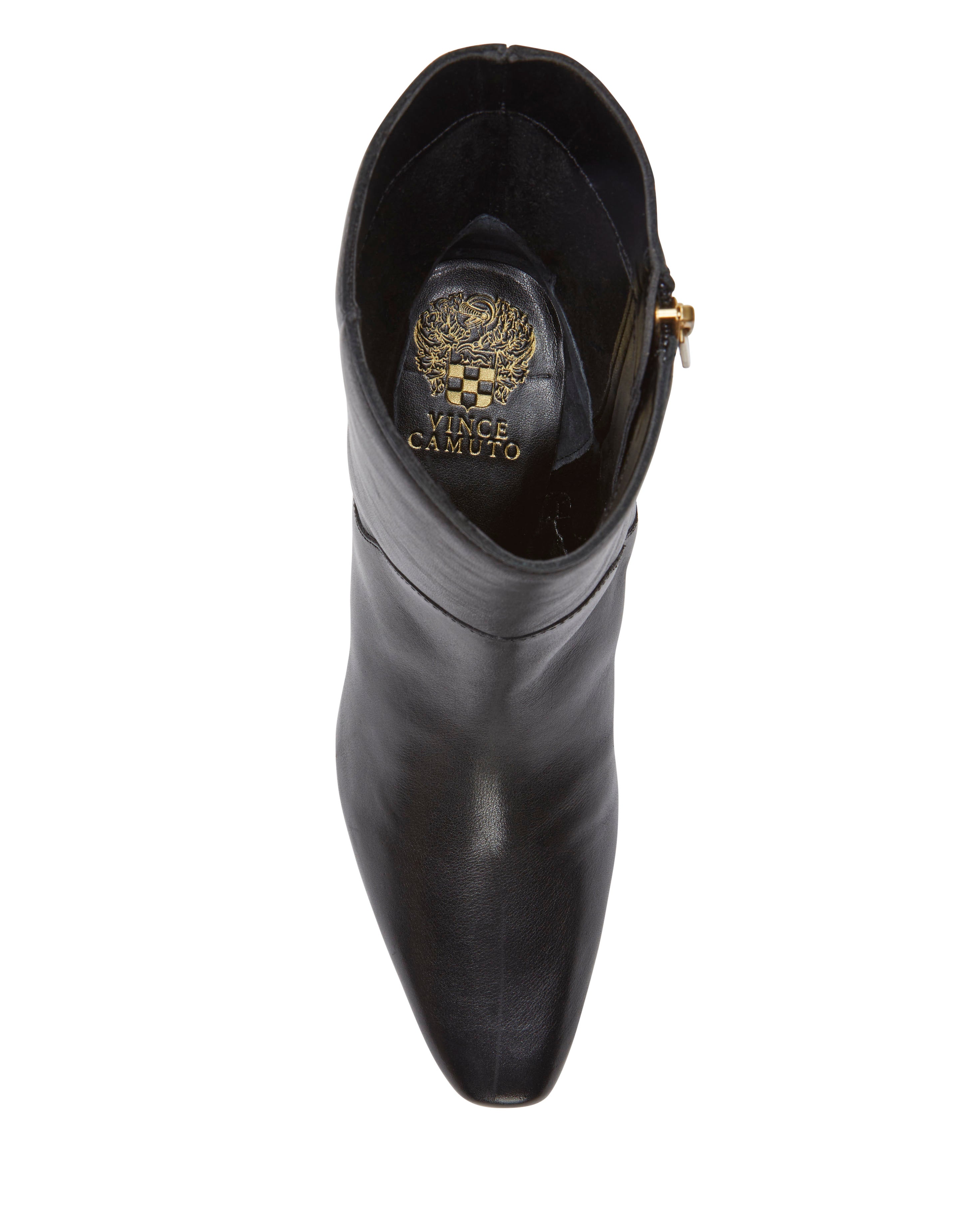 Classic Kitten Heel Bootie with Block Heel & Tapered Toe | Amariah