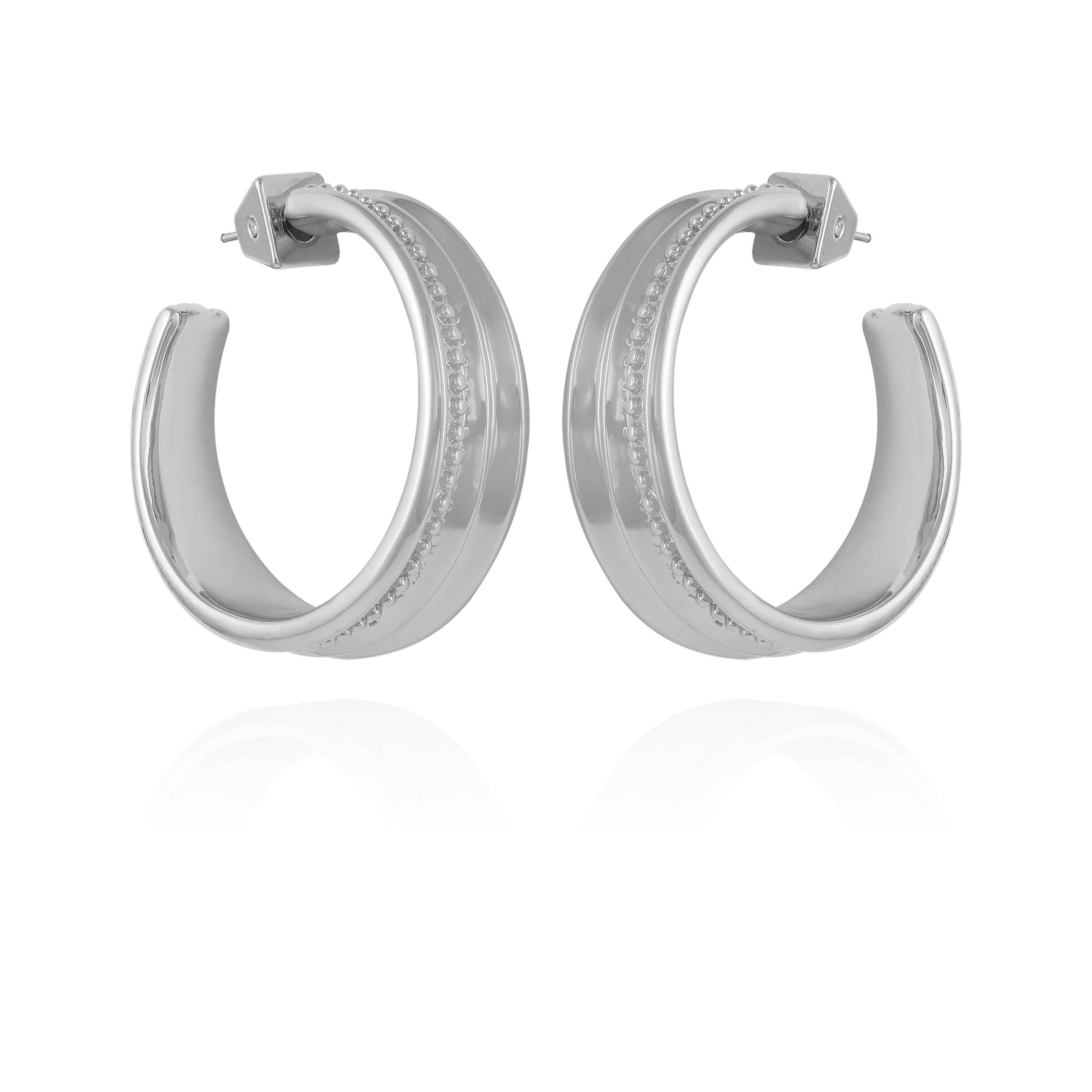 Chunky Gold-Tone Open Hoop Earrings for Women | Bold Statement Jewelry