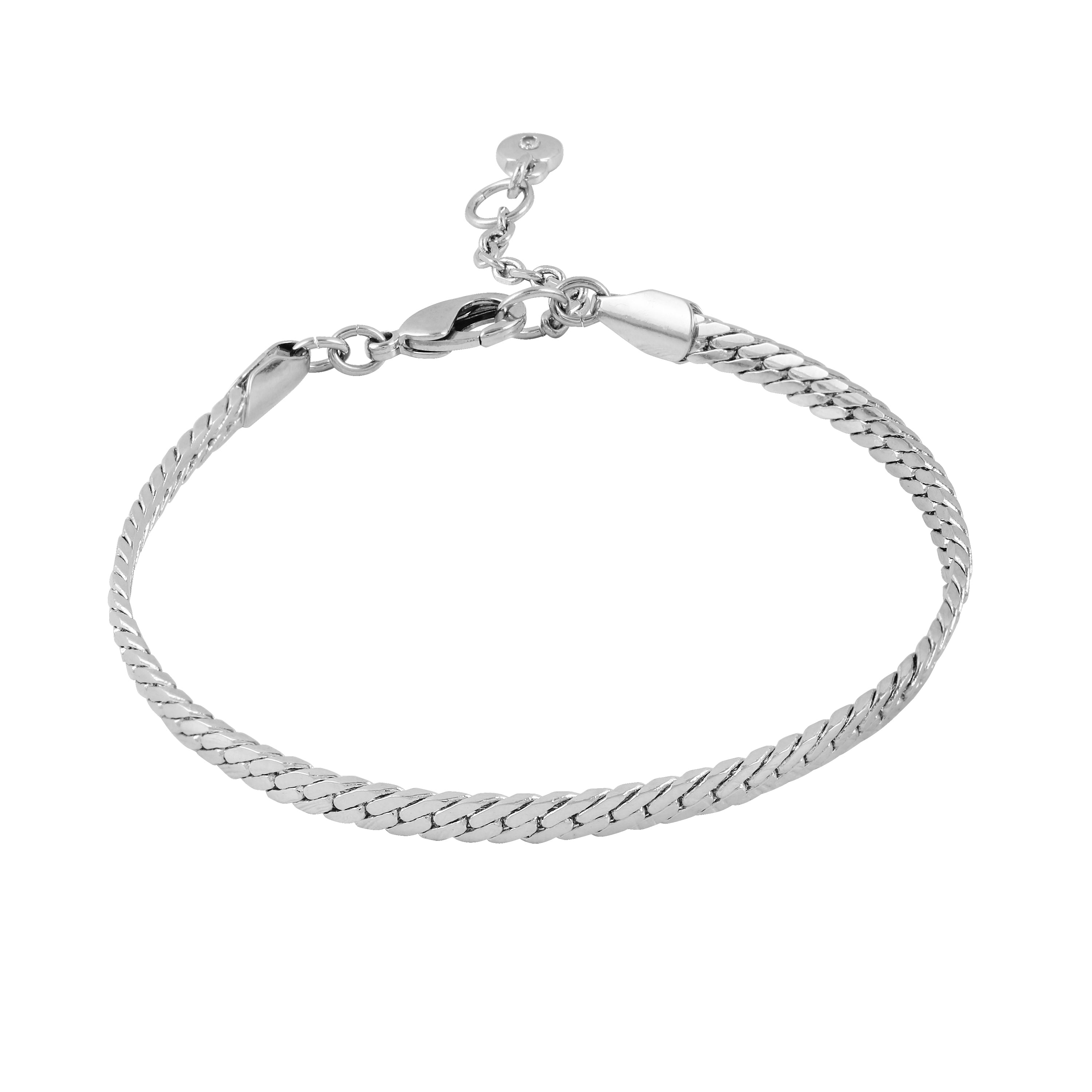 Silvertone Snake Chain Bracelet for Layering | Vince Camuto