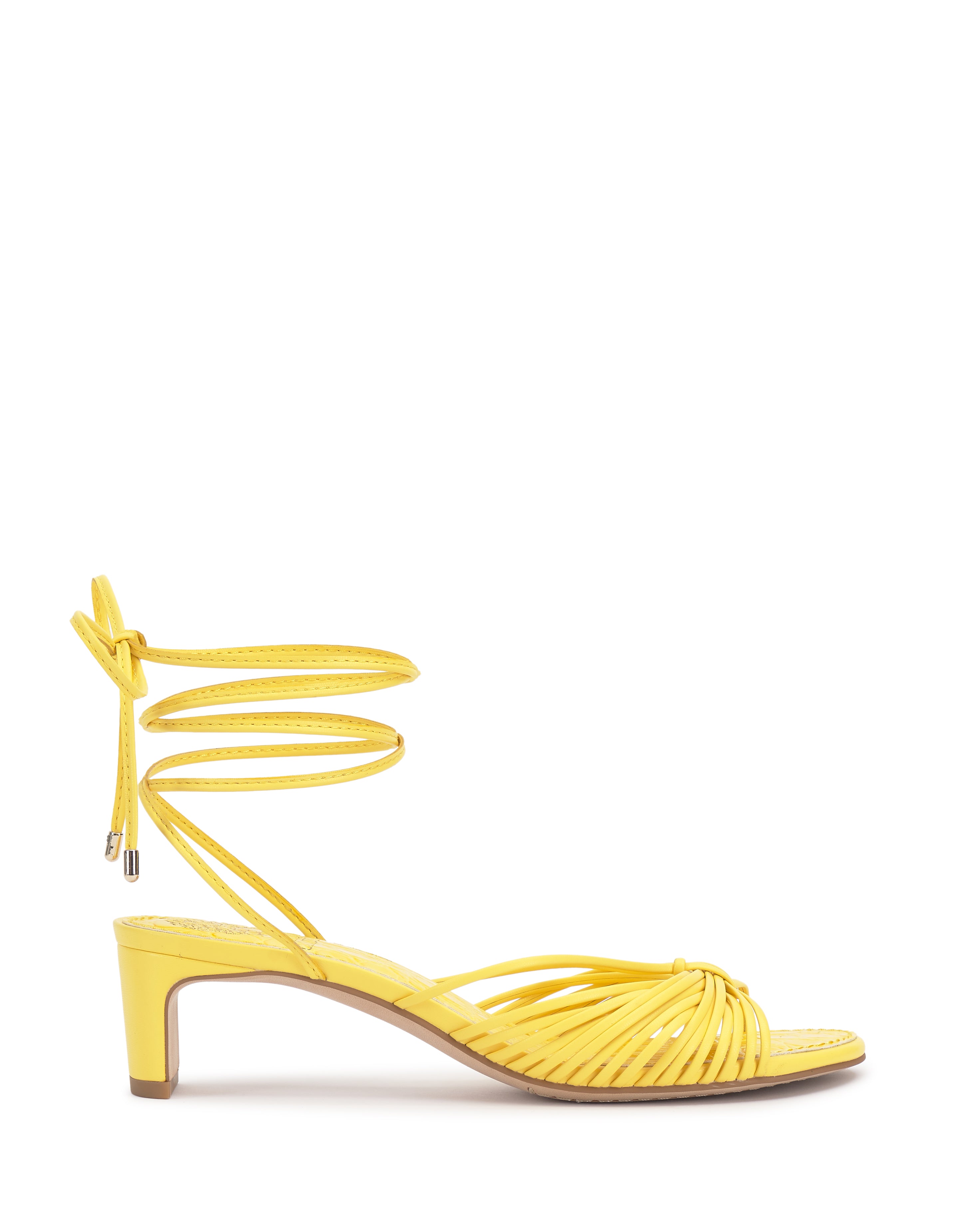 Strappy Kitten Heel Sandals with Ankle Tie | Lory