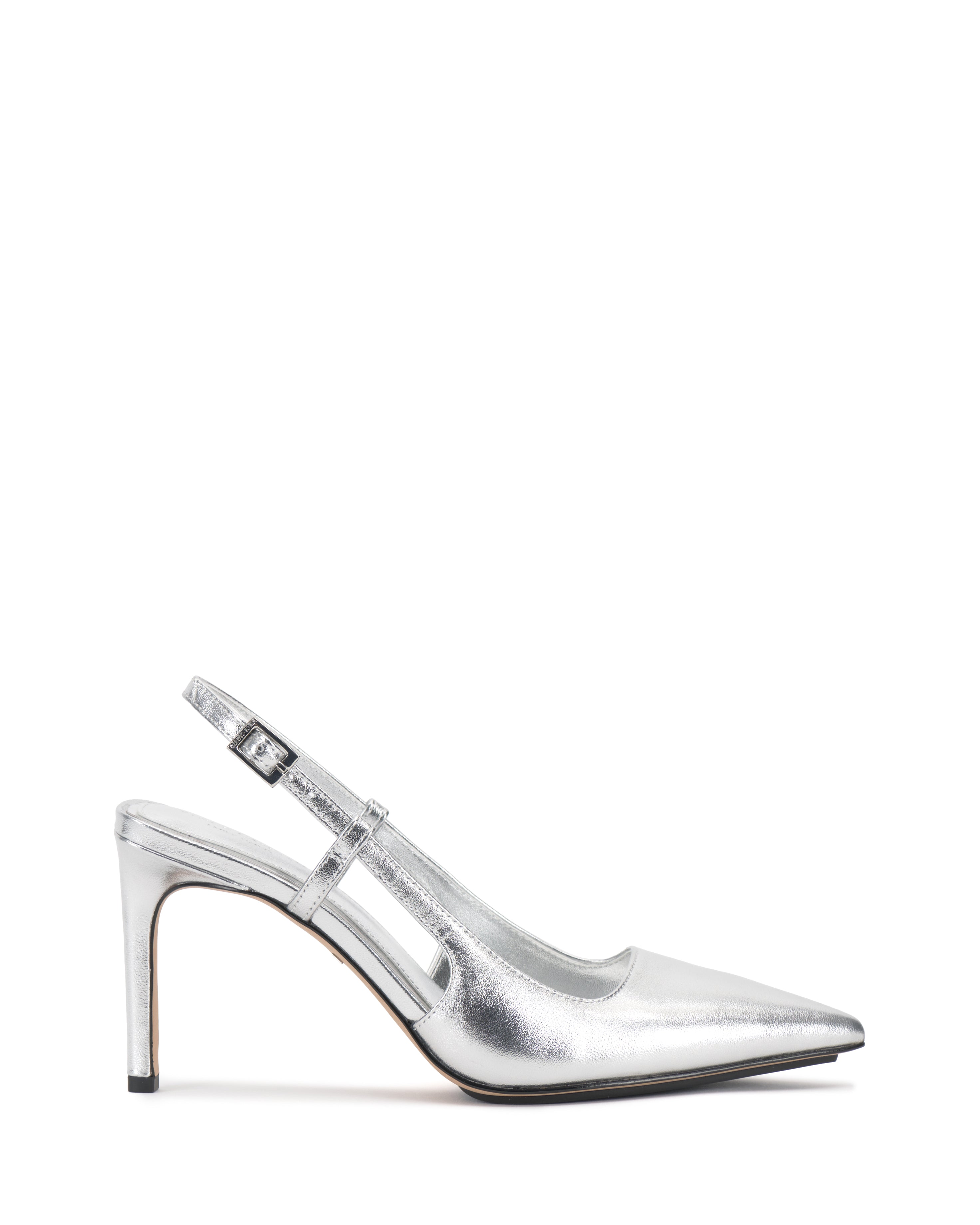 Leather Slingback Pump with Pointed Toe & Cutouts | Vince Camuto Reveille