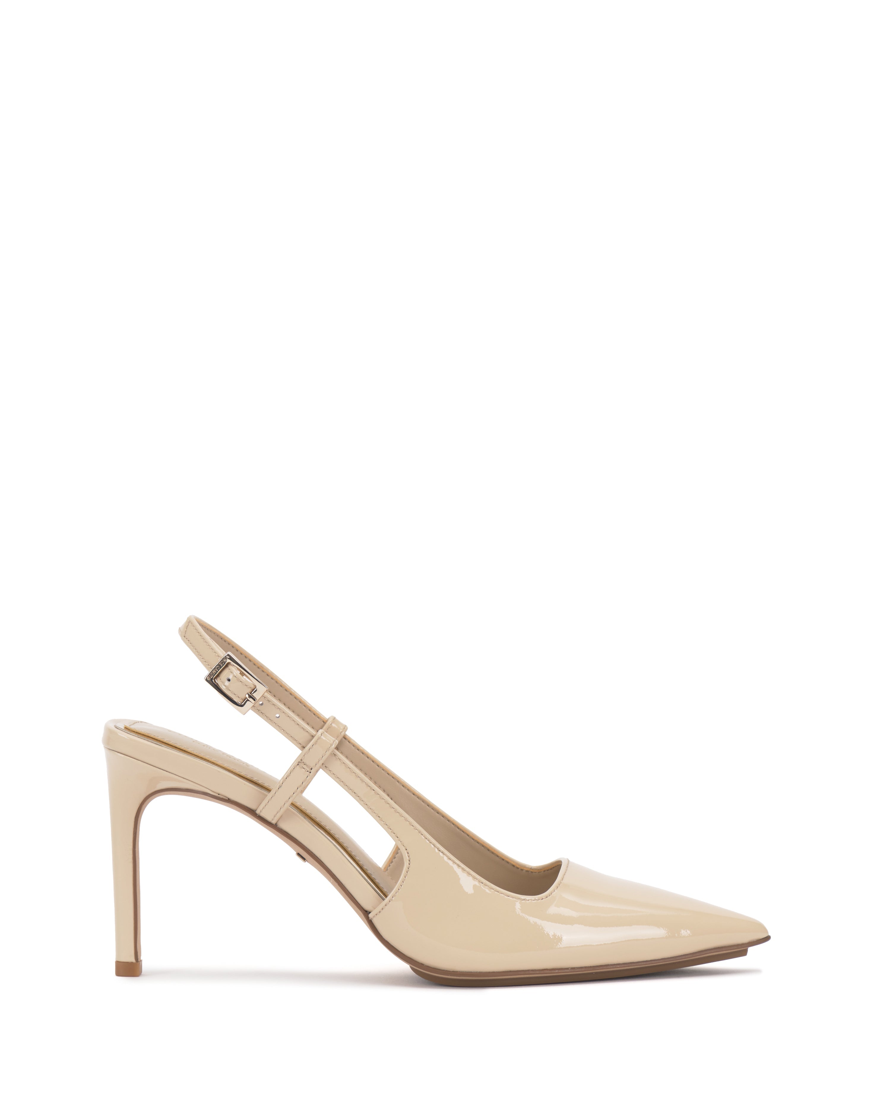 Leather Slingback Pump with Pointed Toe & Cutouts | Vince Camuto Reveille