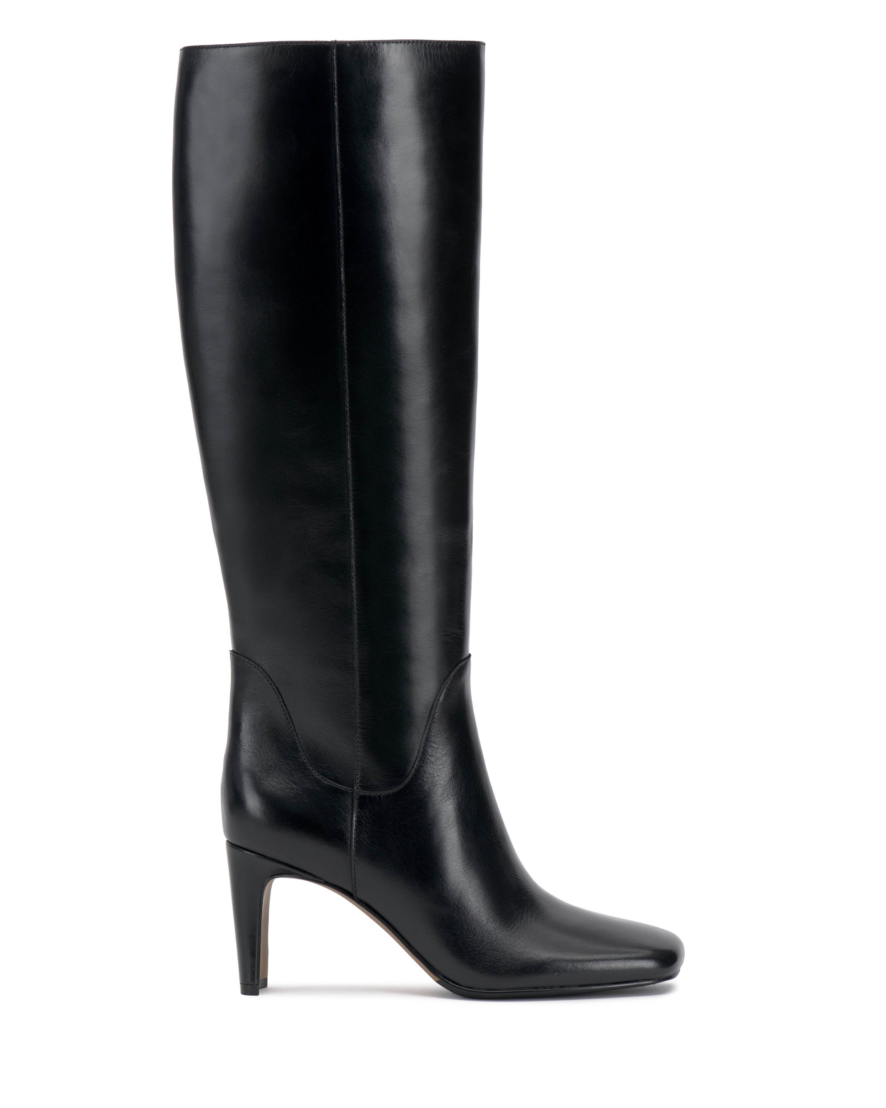 Extra Wide Calf Knee High Boots with Block Heel | Vestella