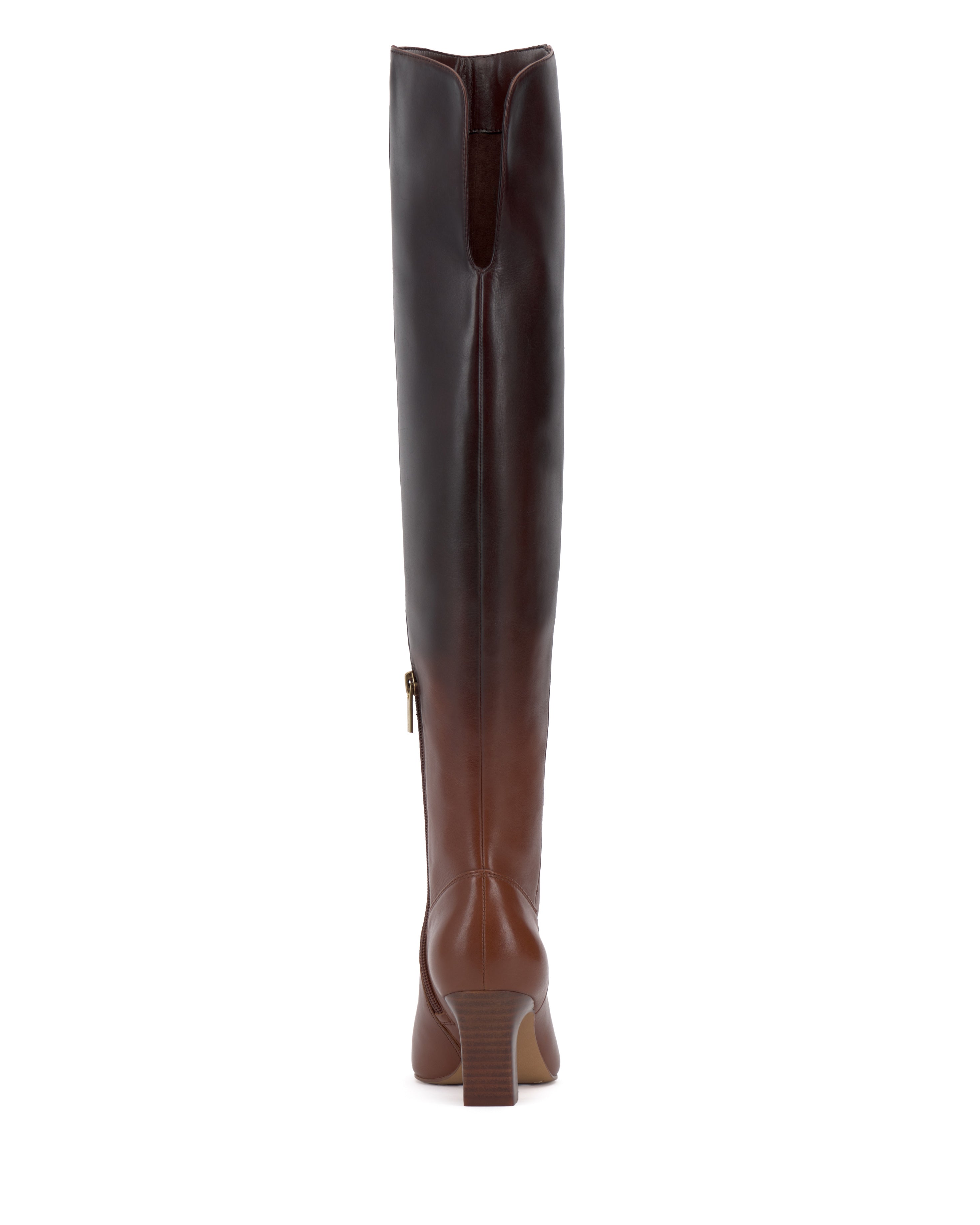 Wide Calf Over the Knee Boots with Pointed Toe & Stacked Heel | Shalie