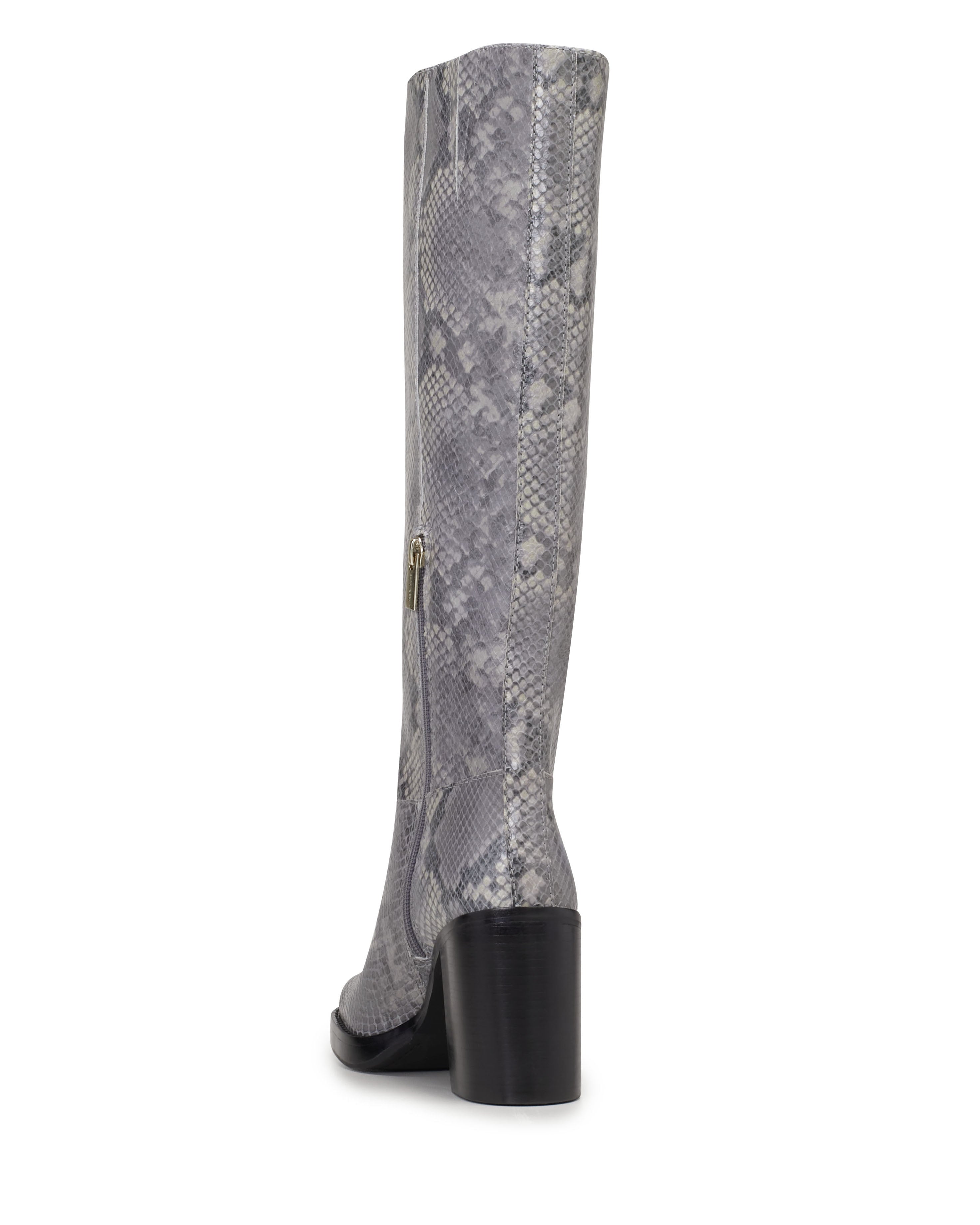 Wide Calf Boots with Chunky Heel & Padded Footbed | Gibi