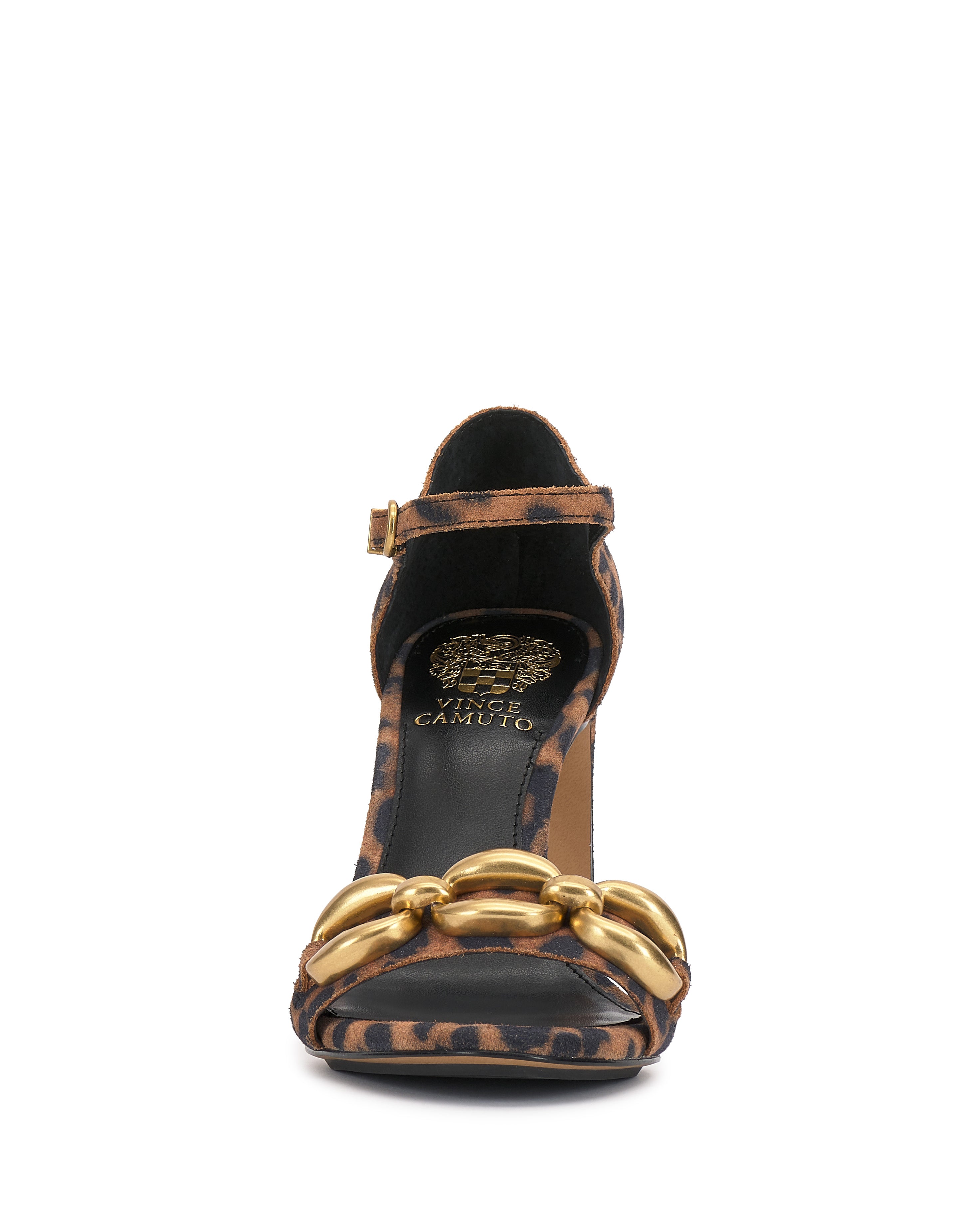 Flat Block Heel Sandals with Skinny Ankle Strap | Aurelia