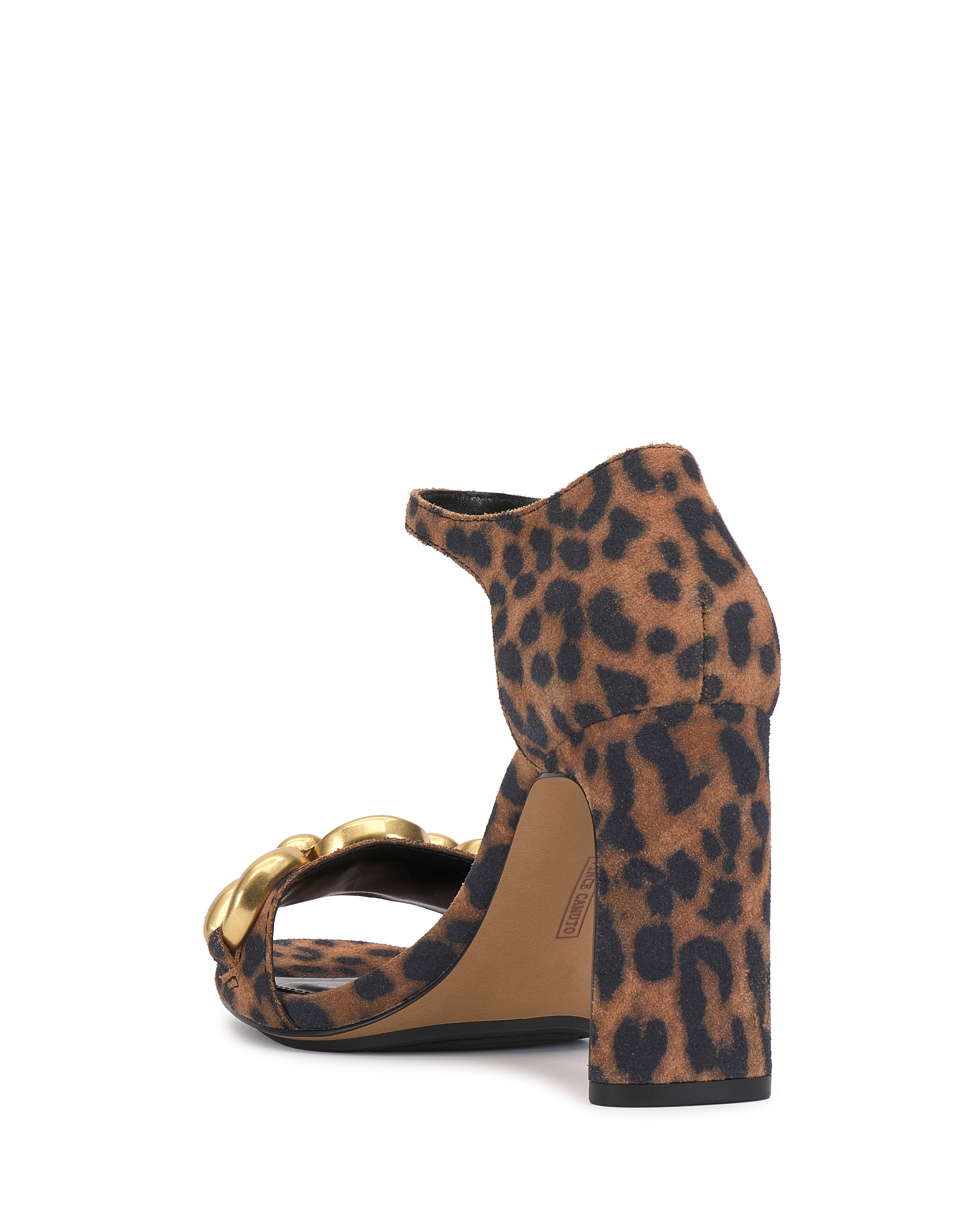 Flat Block Heel Sandals with Skinny Ankle Strap | Aurelia