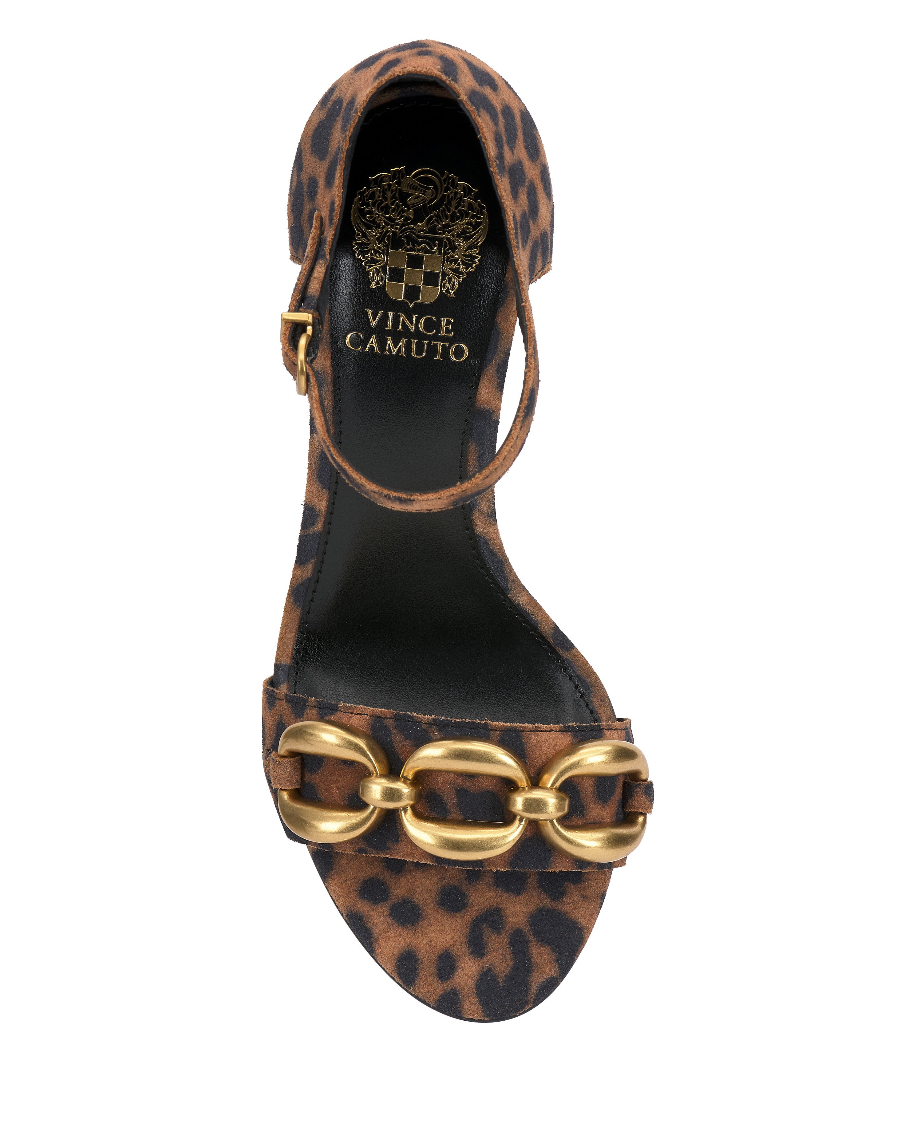 Flat Block Heel Sandals with Skinny Ankle Strap | Aurelia