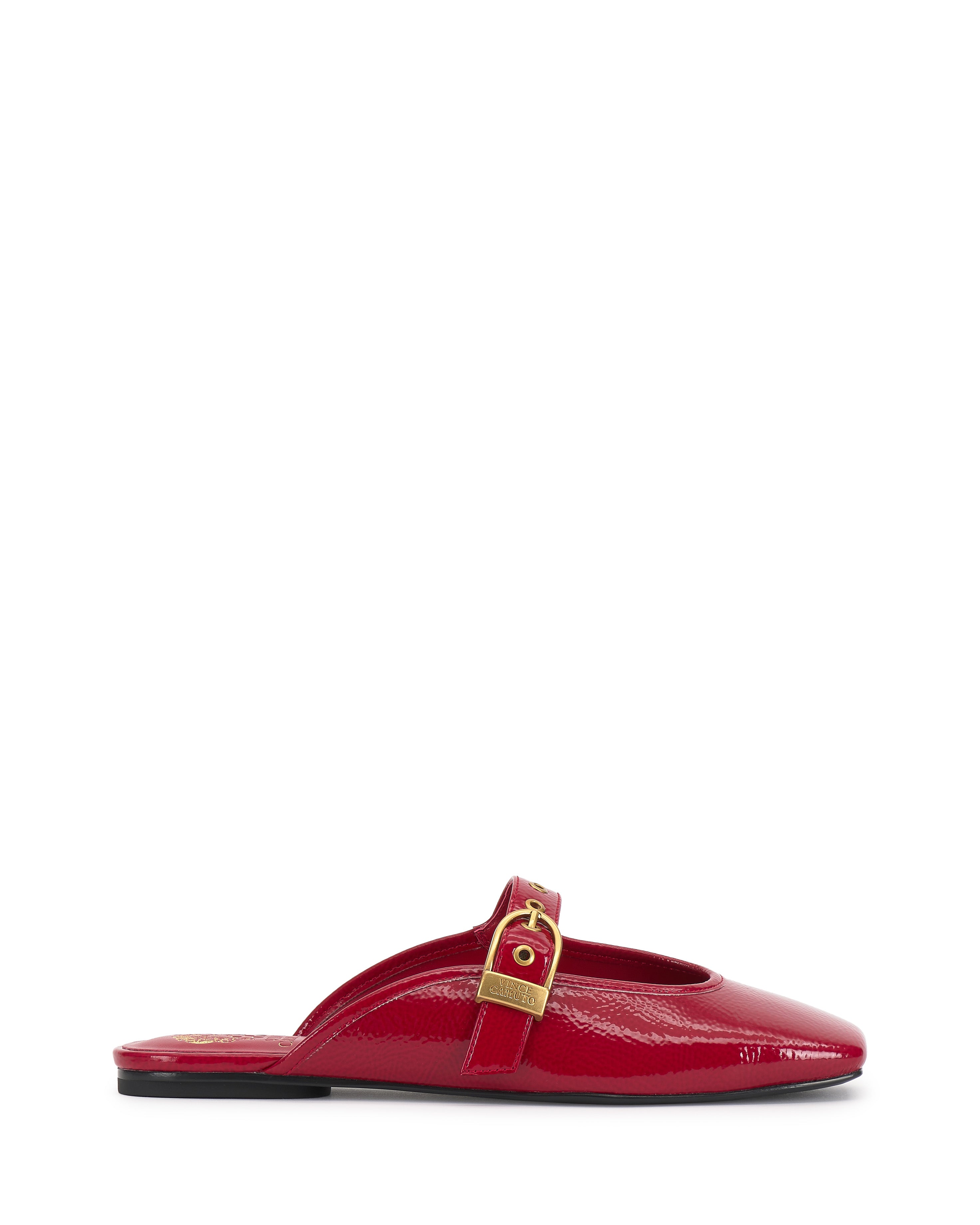 Mary Jane Mules with Square Toe & Grommet Strap | Vaydie