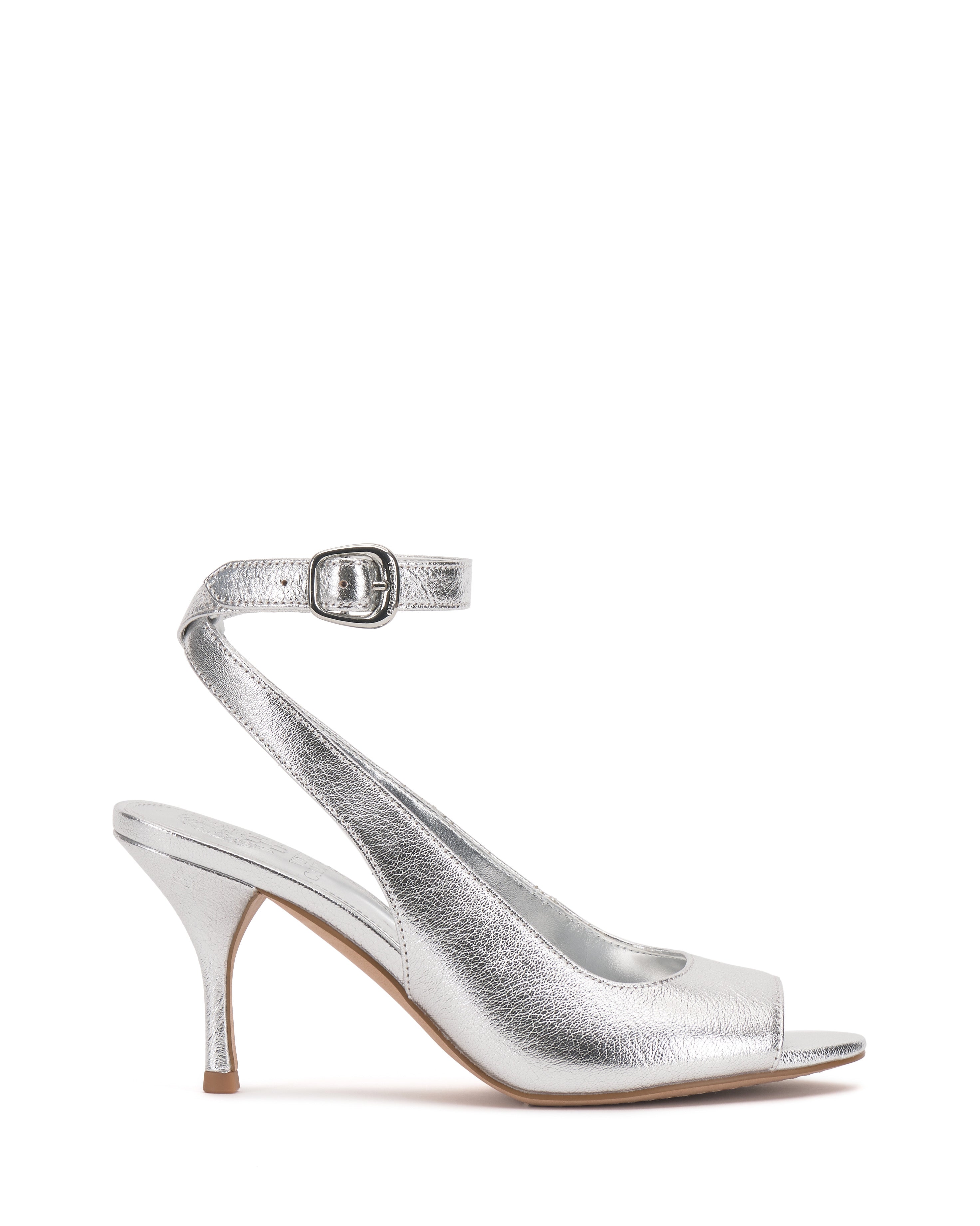 Peep Toe Ankle Strap Sandals with Buckle Detail | Pavles
