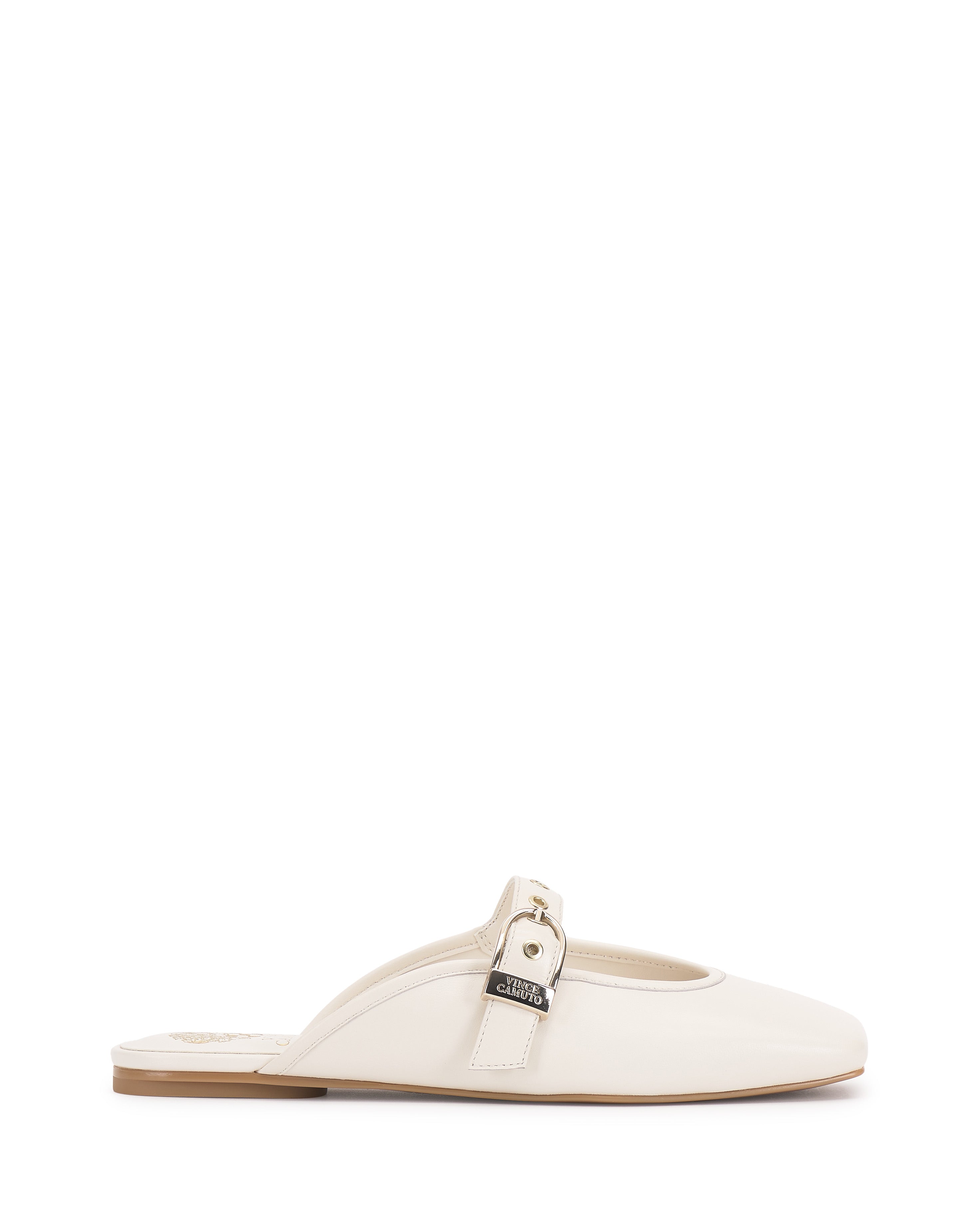 Mary Jane Mules with Square Toe & Grommet Strap | Vaydie