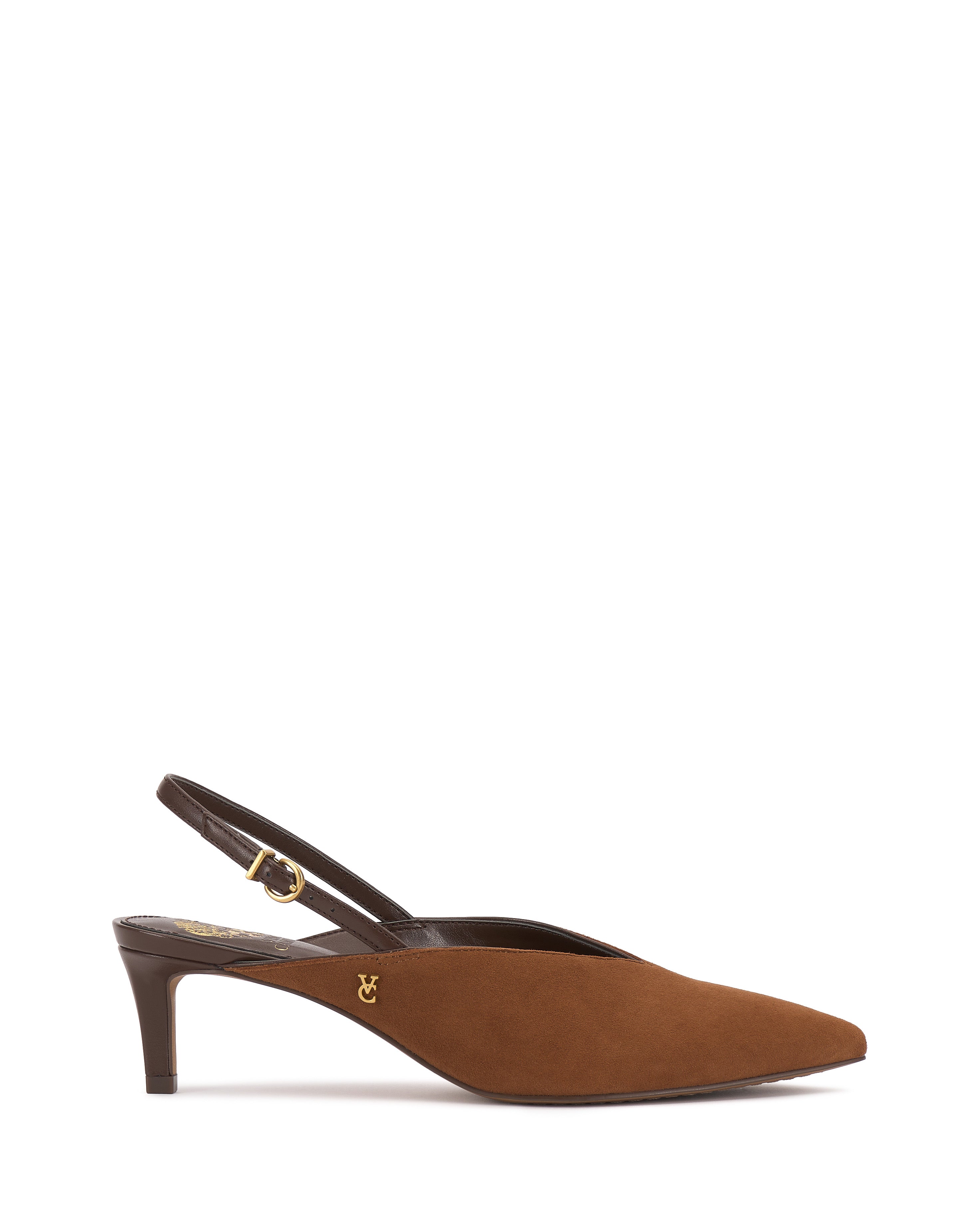 Kitten Heel Pump with Pointed Toe & Slingback Strap | Kylien