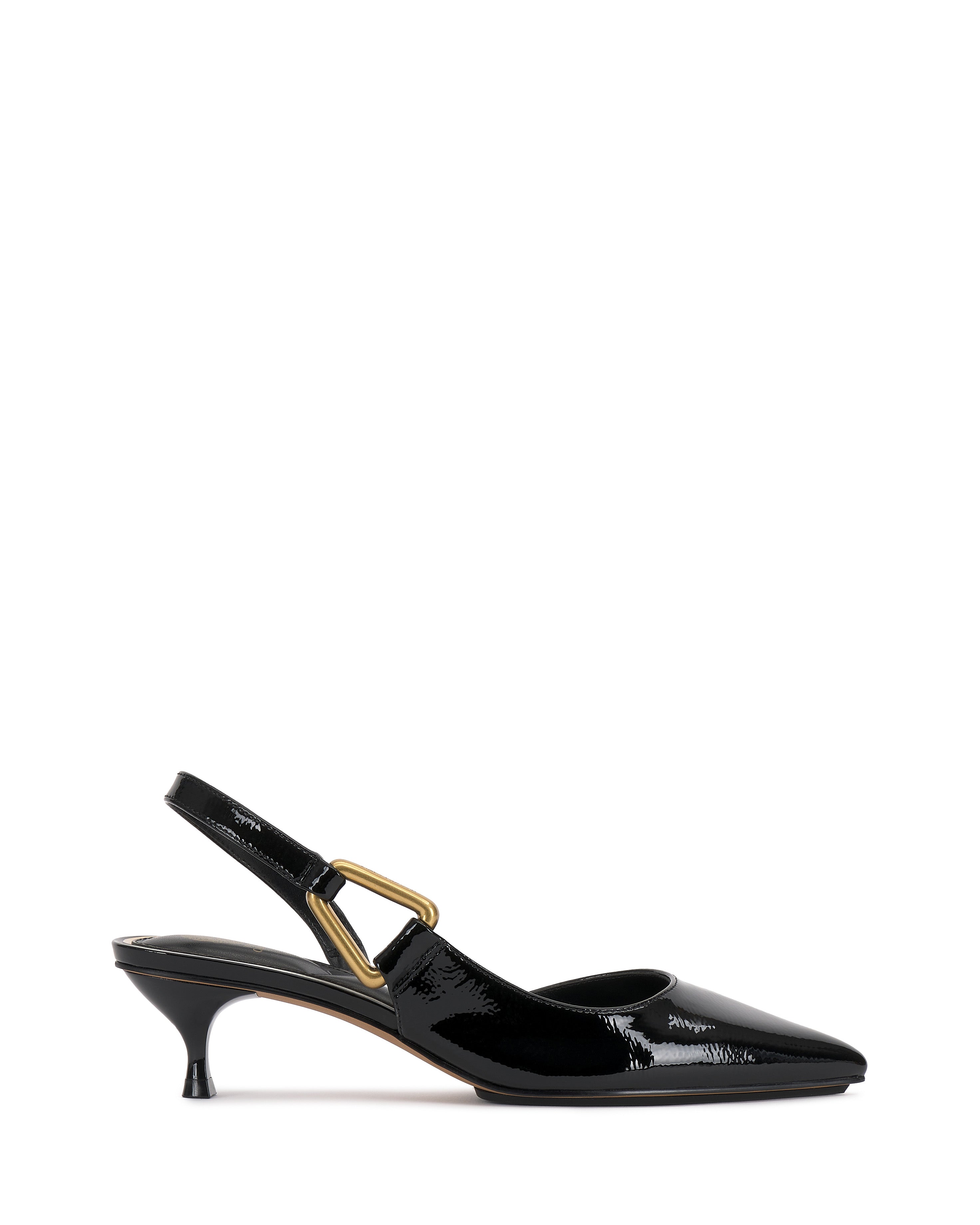 Pointed Toe Kitten Heel Pump with Slingback Strap | Inari