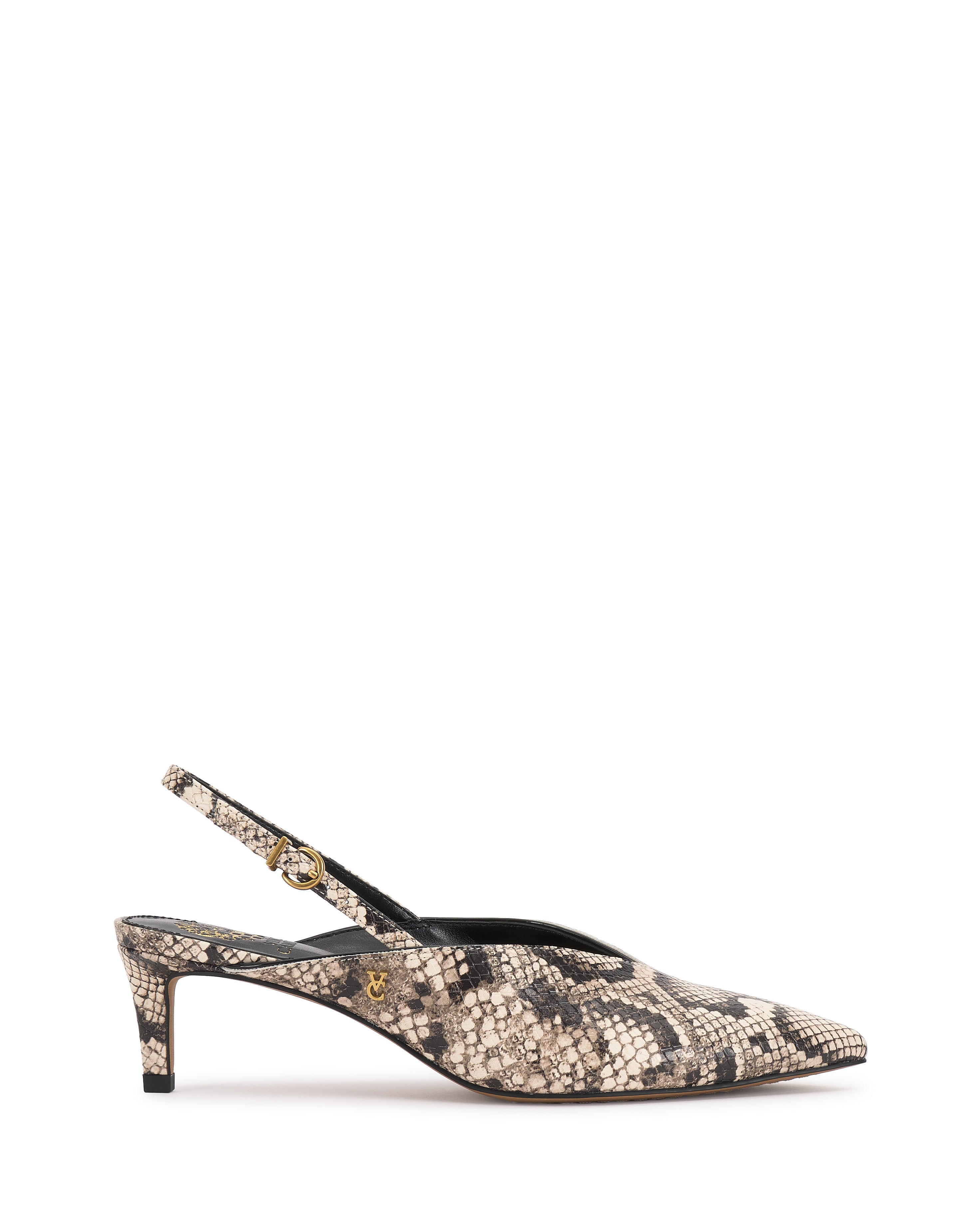Kitten Heel Pump with Pointed Toe & Slingback Strap | Kylien