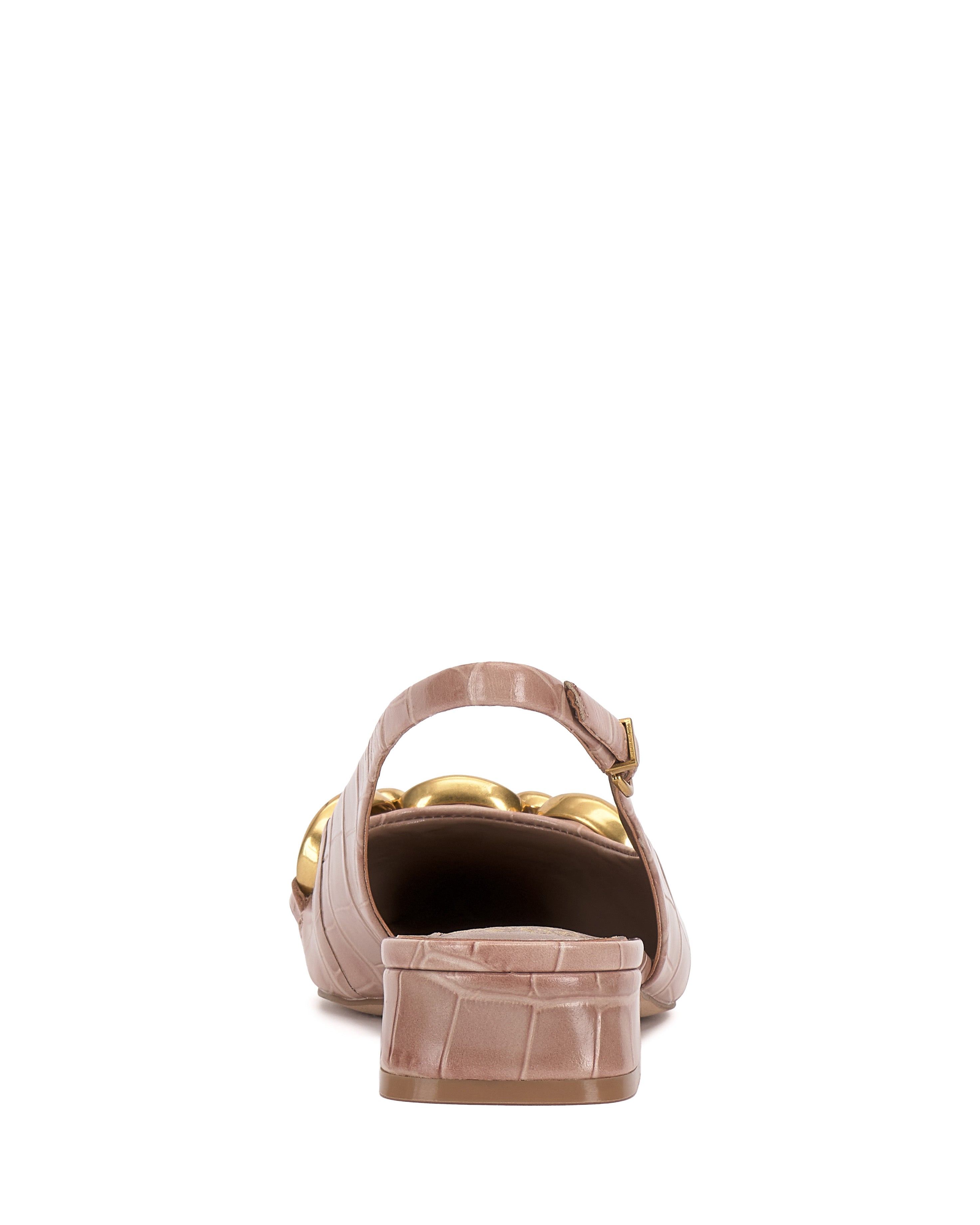 Pointed Toe Slingback Pumps with Chain Accent | Valiey