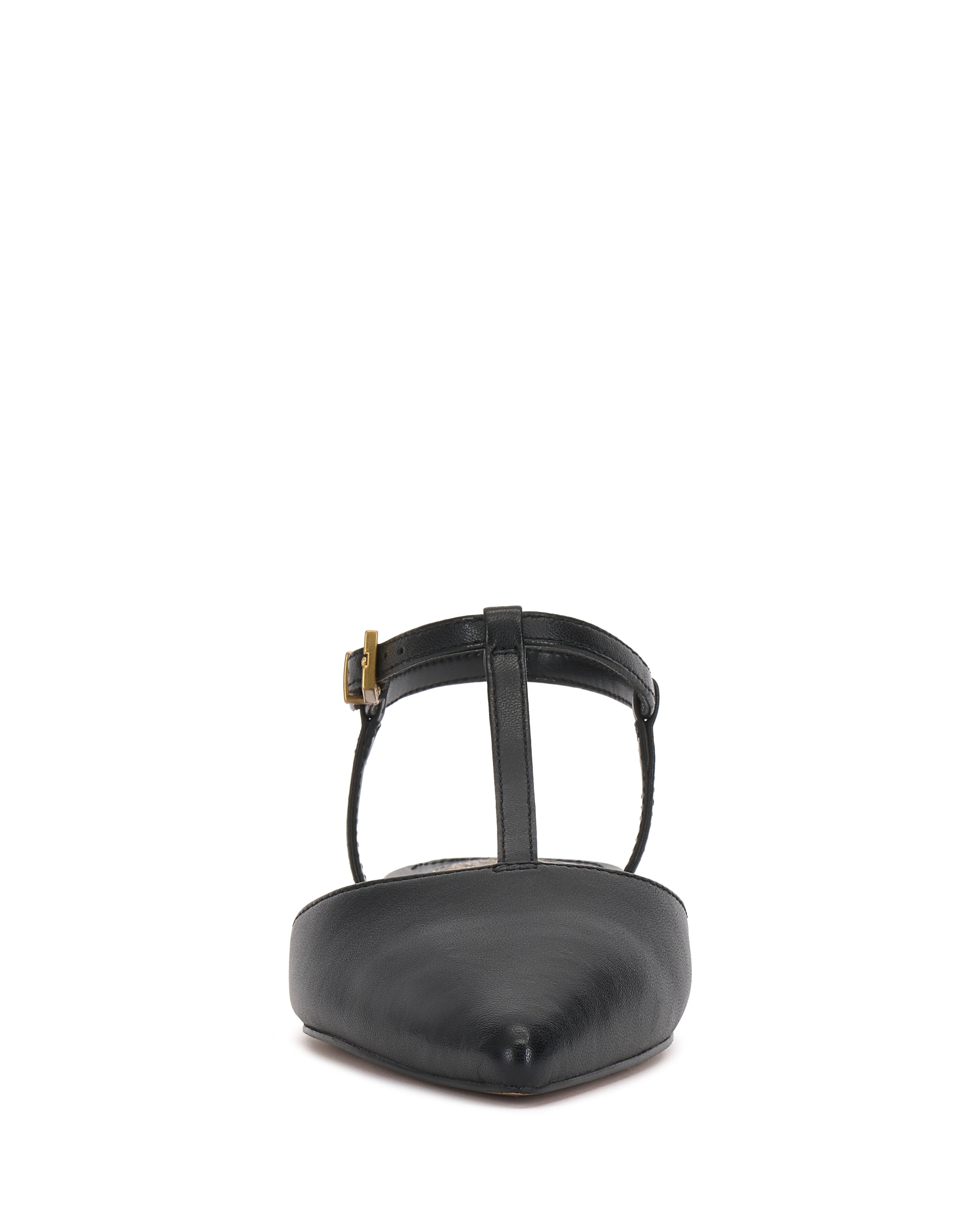 Elegant T-Strap Flat Shoes with Pointed Toe | Varena