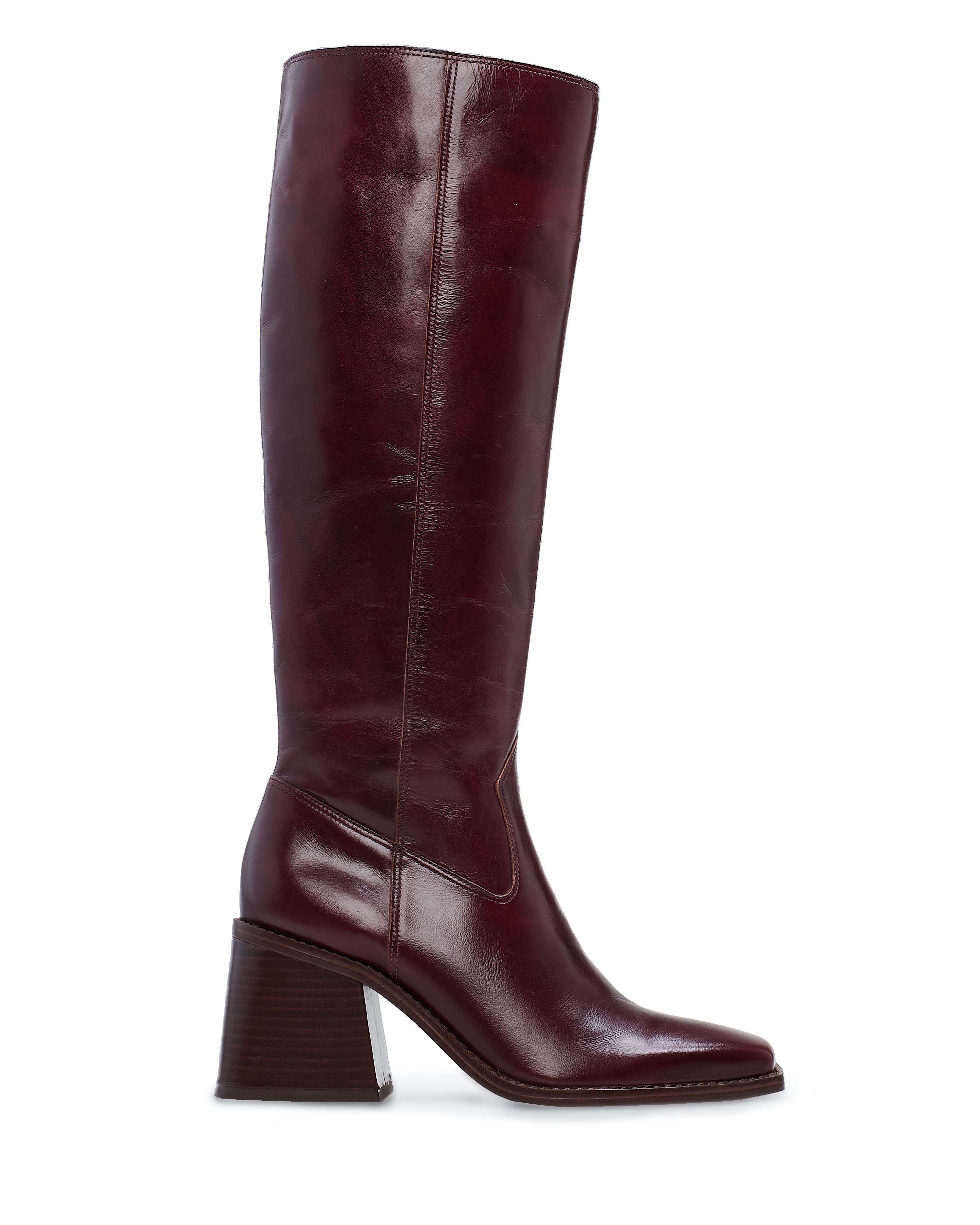 Extra Wide Calf Boots with Square Toe & Block Heel | Sangeti