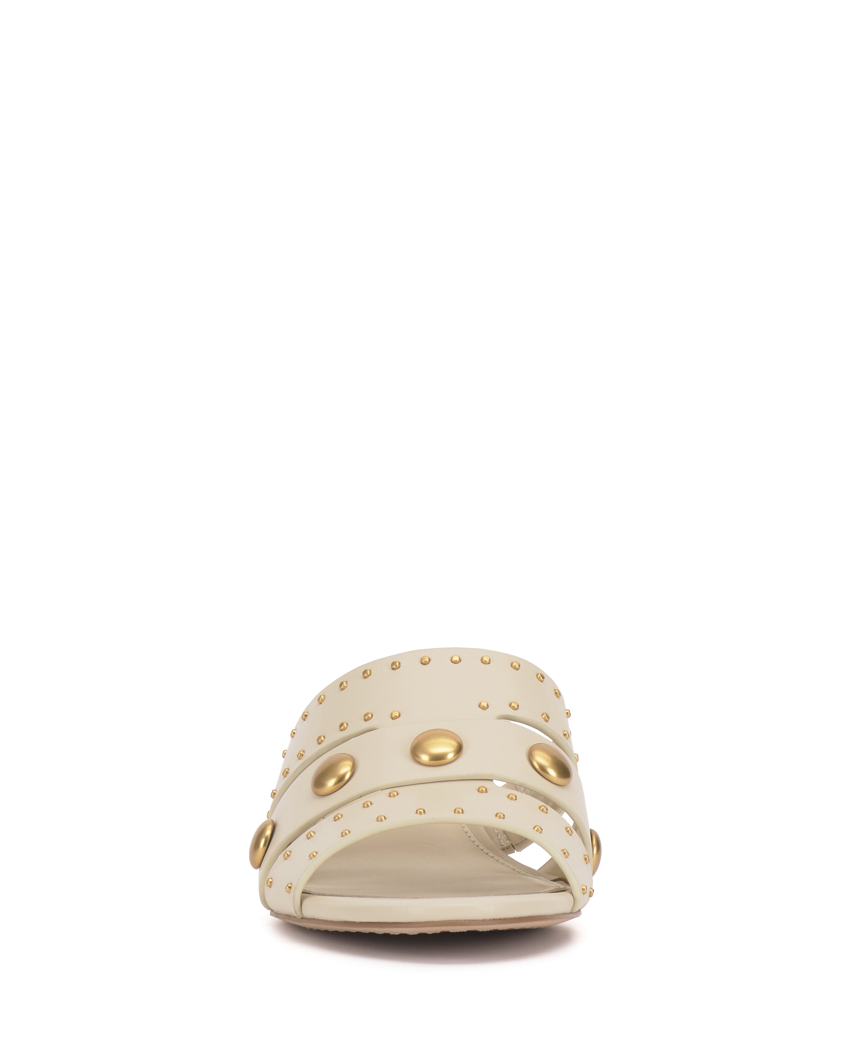 Studded Kitten Heel Sandals with Side Slits | Kyler