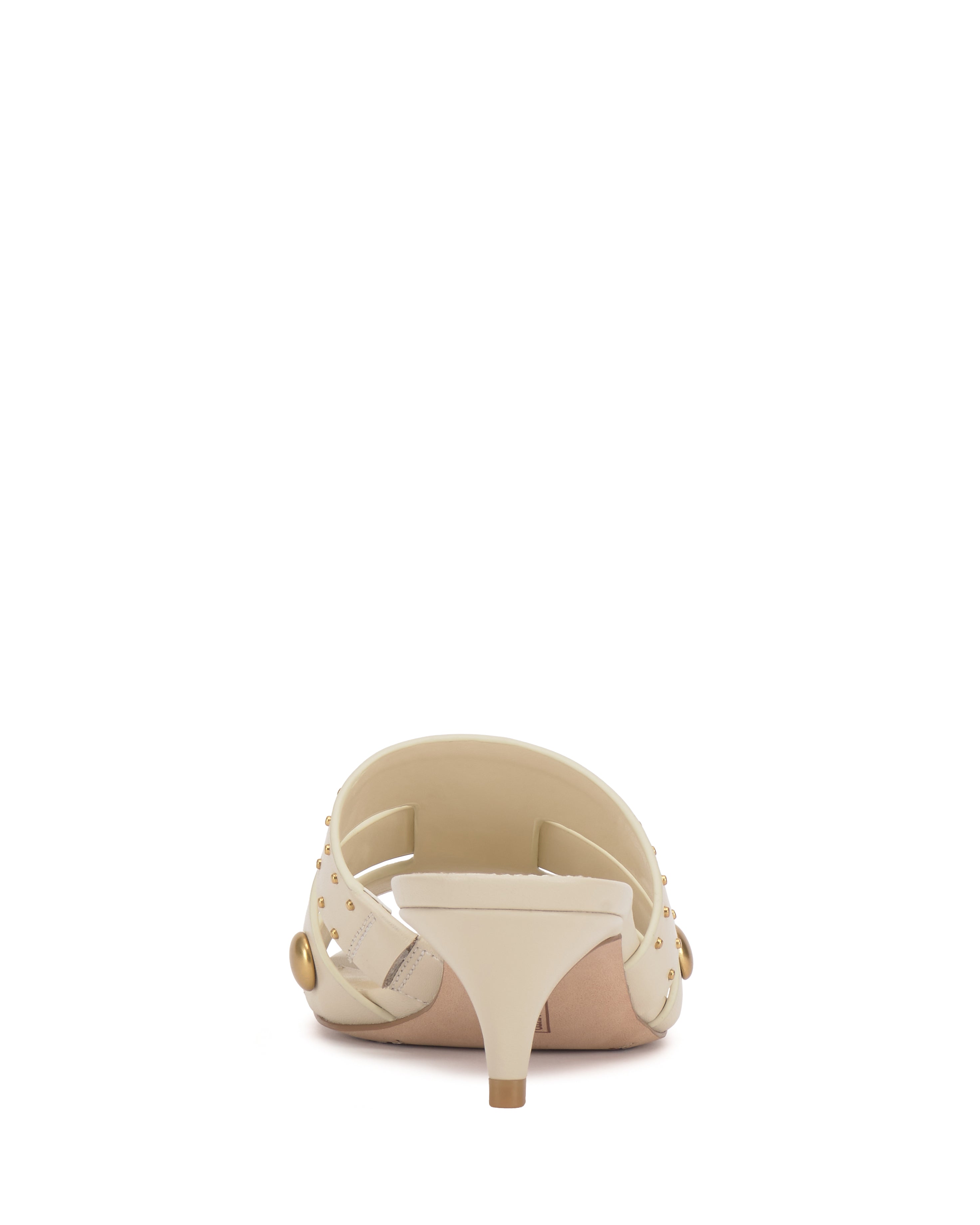 Studded Kitten Heel Sandals with Side Slits | Kyler
