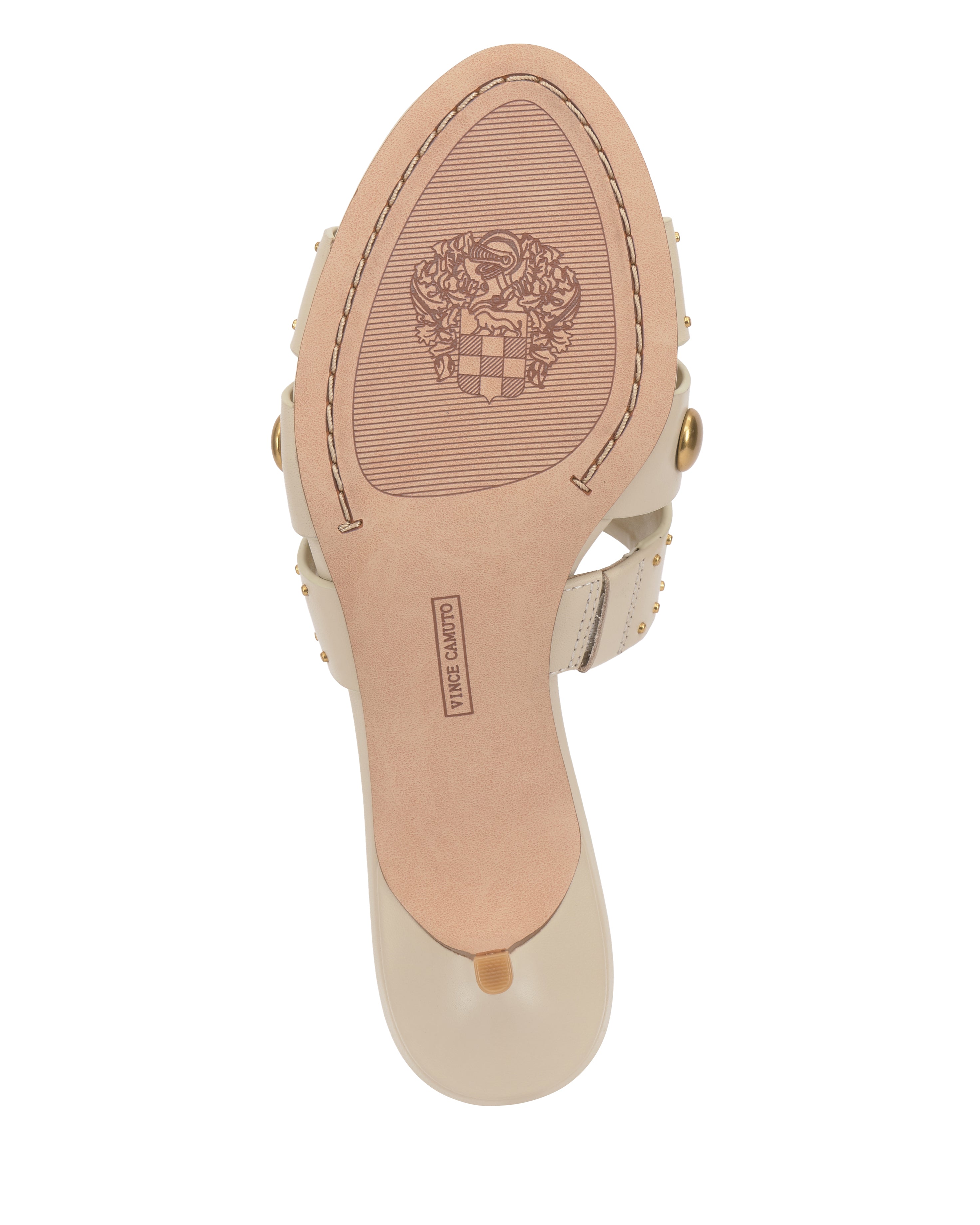 Studded Kitten Heel Sandals with Side Slits | Kyler