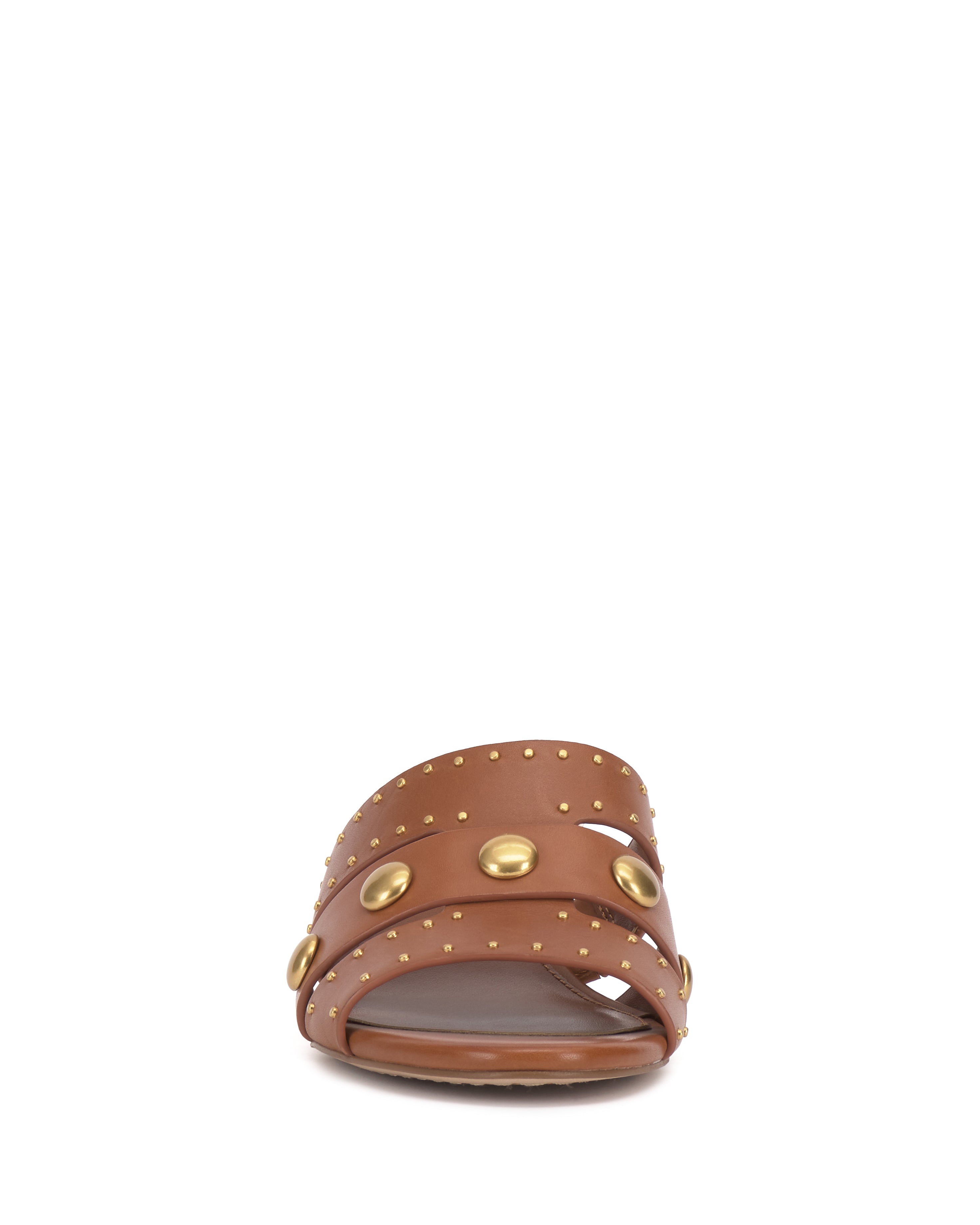Studded Kitten Heel Sandals with Side Slits | Kyler