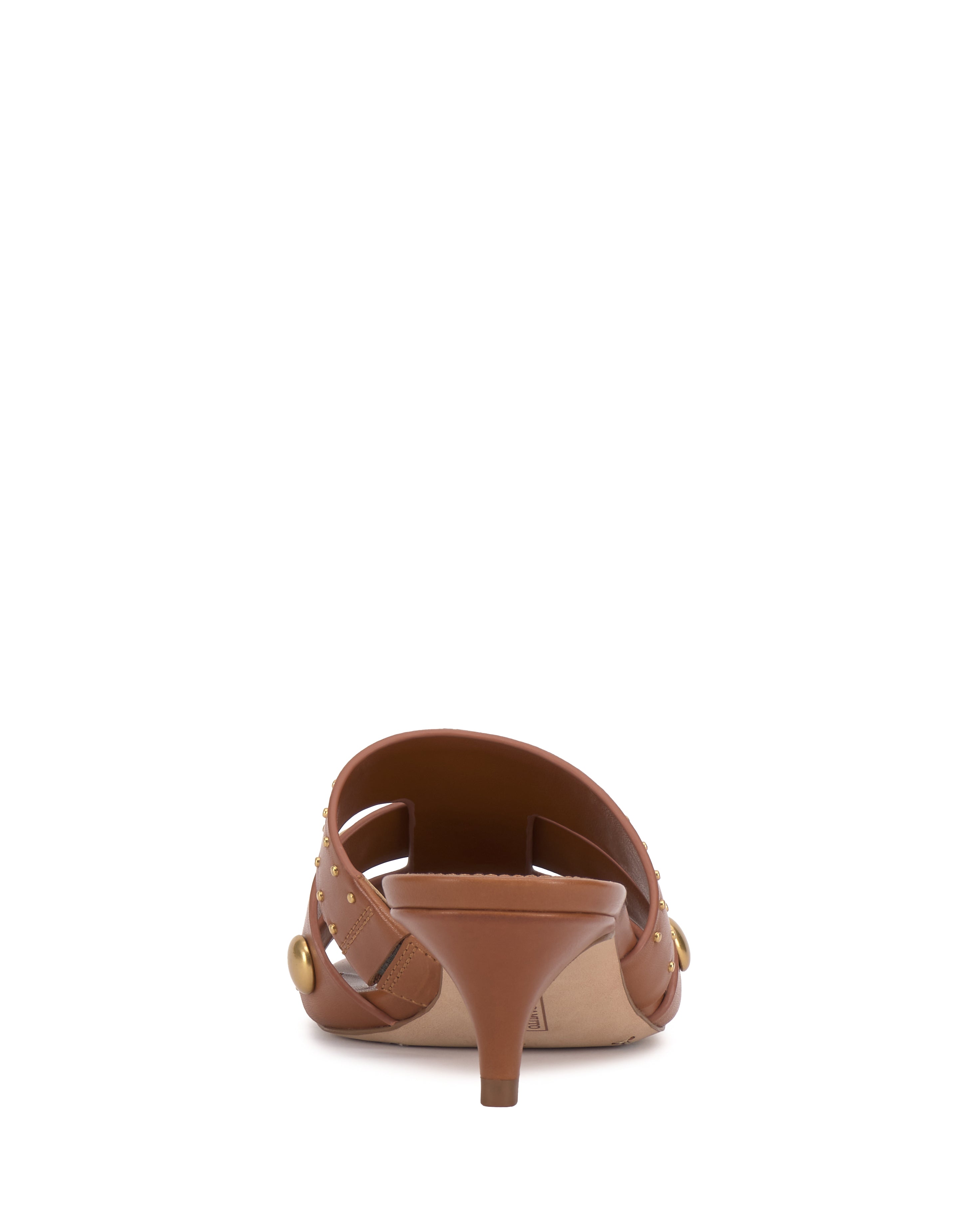 Studded Kitten Heel Sandals with Side Slits | Kyler