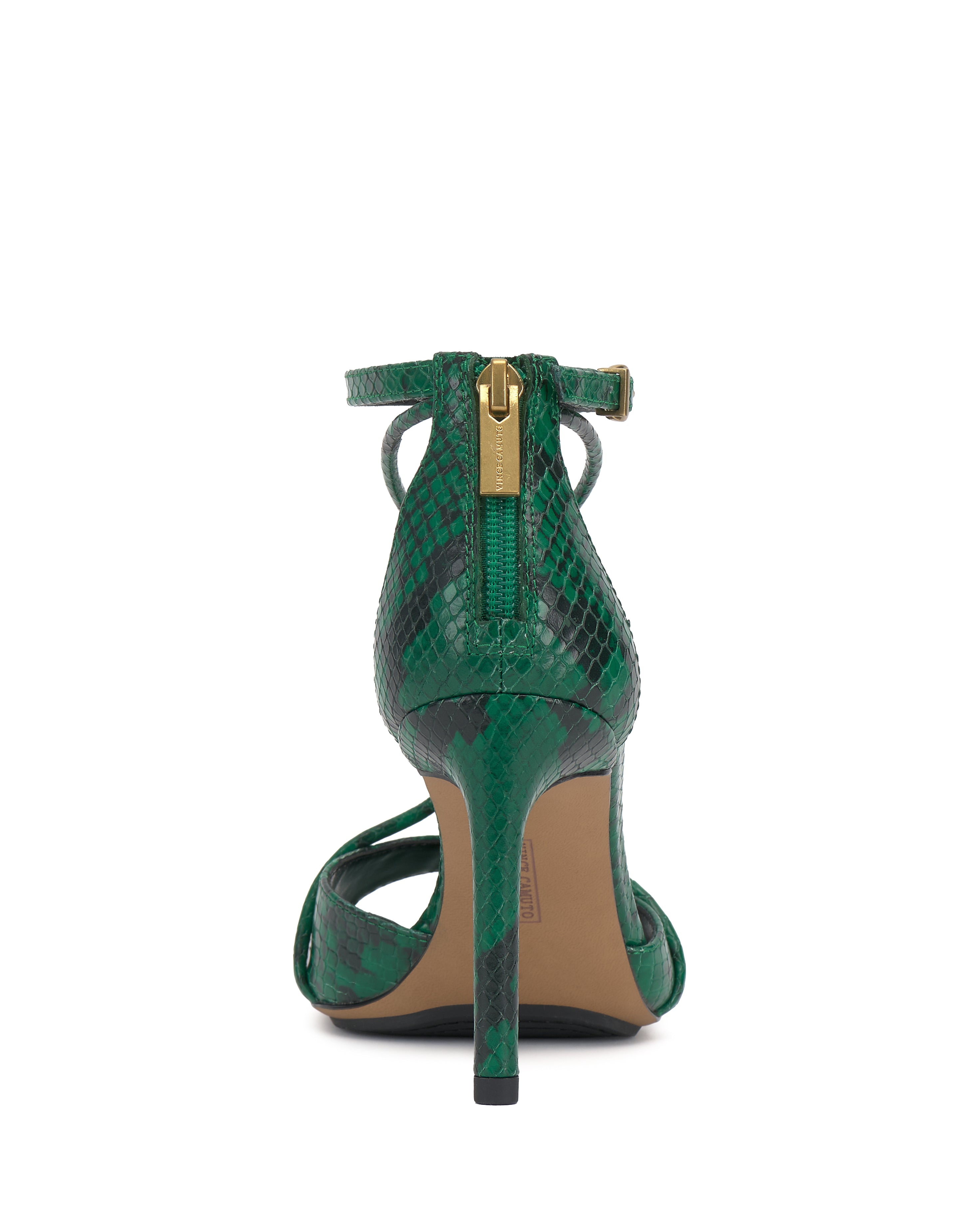 Strappy Stiletto Sandals with O-Ring Accent & Ankle Strap | Alinna